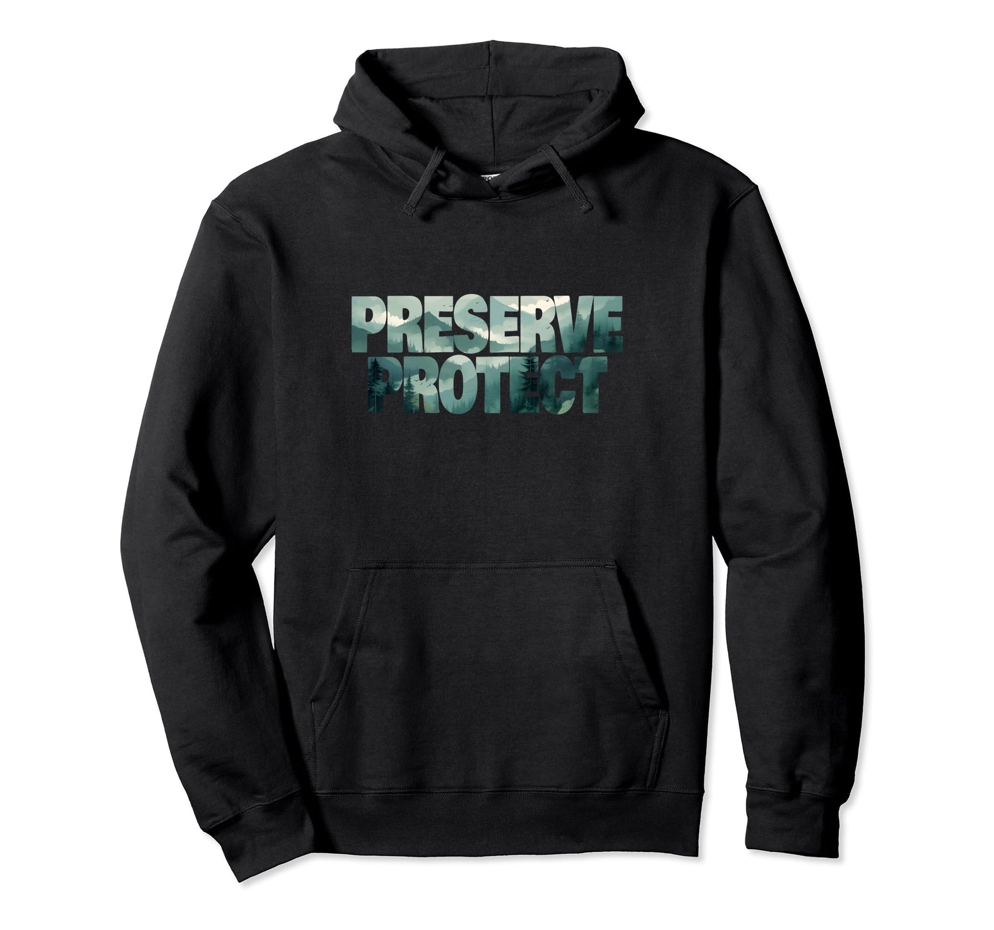 Preserve Protect National Park Forest Hoodie - Minimalist Print for Adults - T-Shirt, Sweatshirt, Hoodie