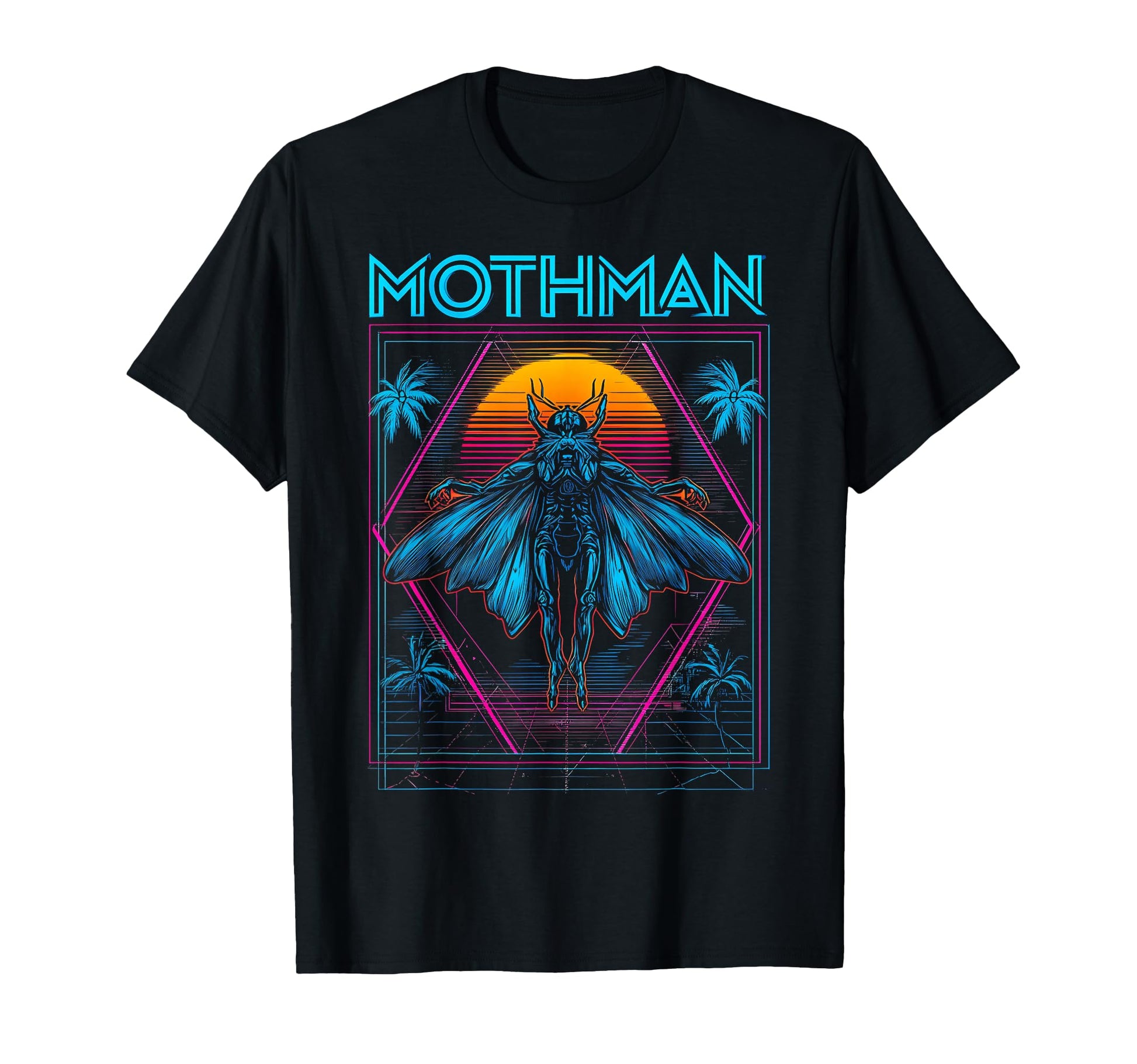Mothman Cryptozoology Cryptid Vaporwave T-Shirt - Novelty Apparel Unisex - T-Shirt, Sweatshirt, Hoodie