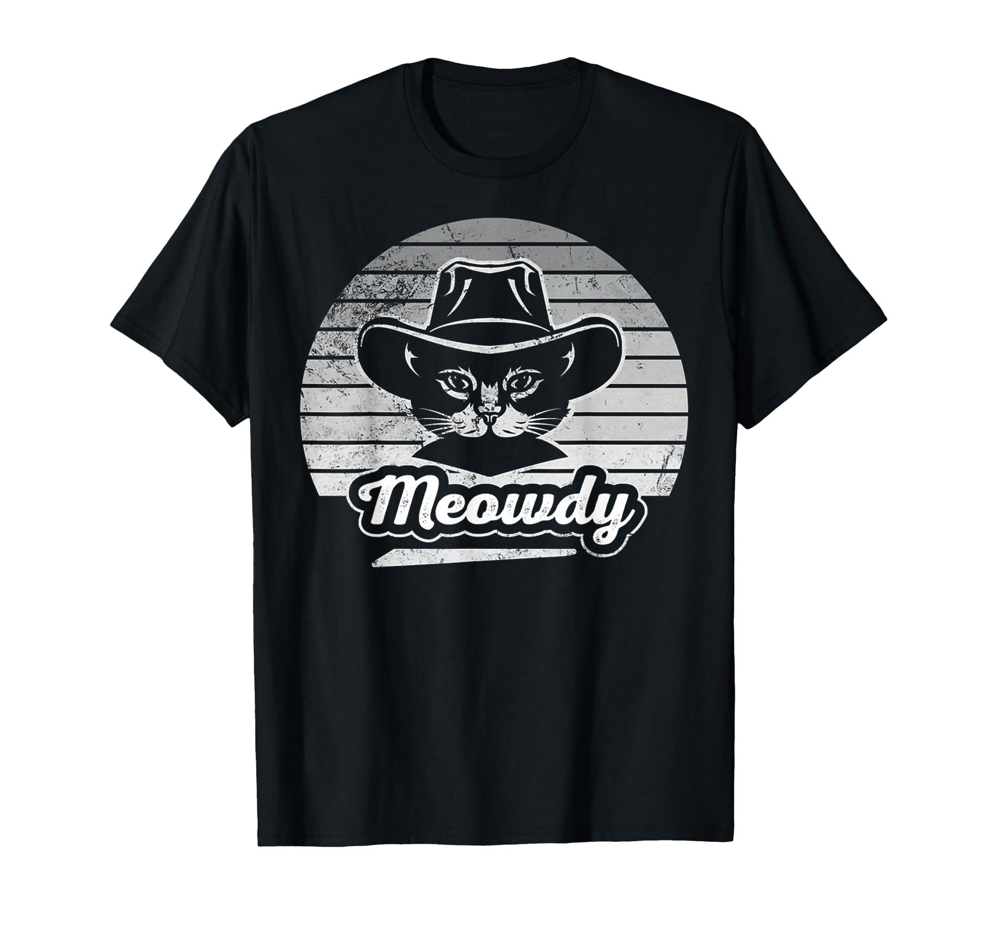Meowdy Cat Funny Cowboy Hat Western T-Shirt - Streetwear Style Unisex - T-Shirt, Sweatshirt, Hoodie