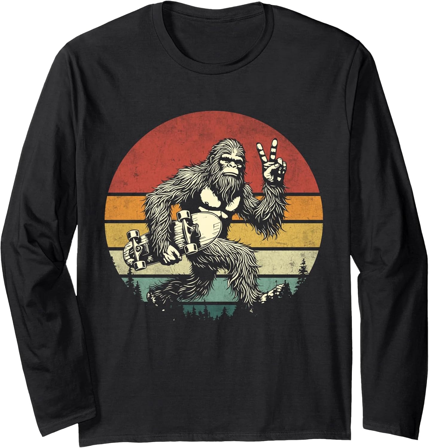 Retro Bigfoot Skateboarding Merch Apparel - Adult & Kids T-Shirts, Sweatshirts & Hoodies apparel design preview 1