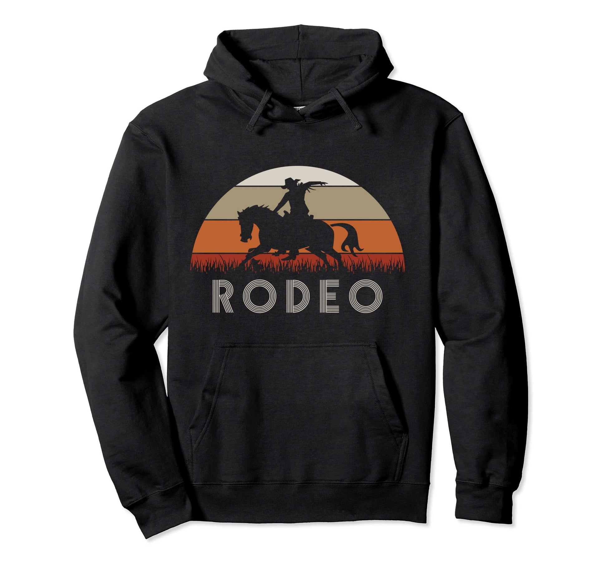 Rodeo Horse Rider Cowboy Hoodie - Streetwear Style Men Women - T-Shirt, Sweatshirt, Hoodie