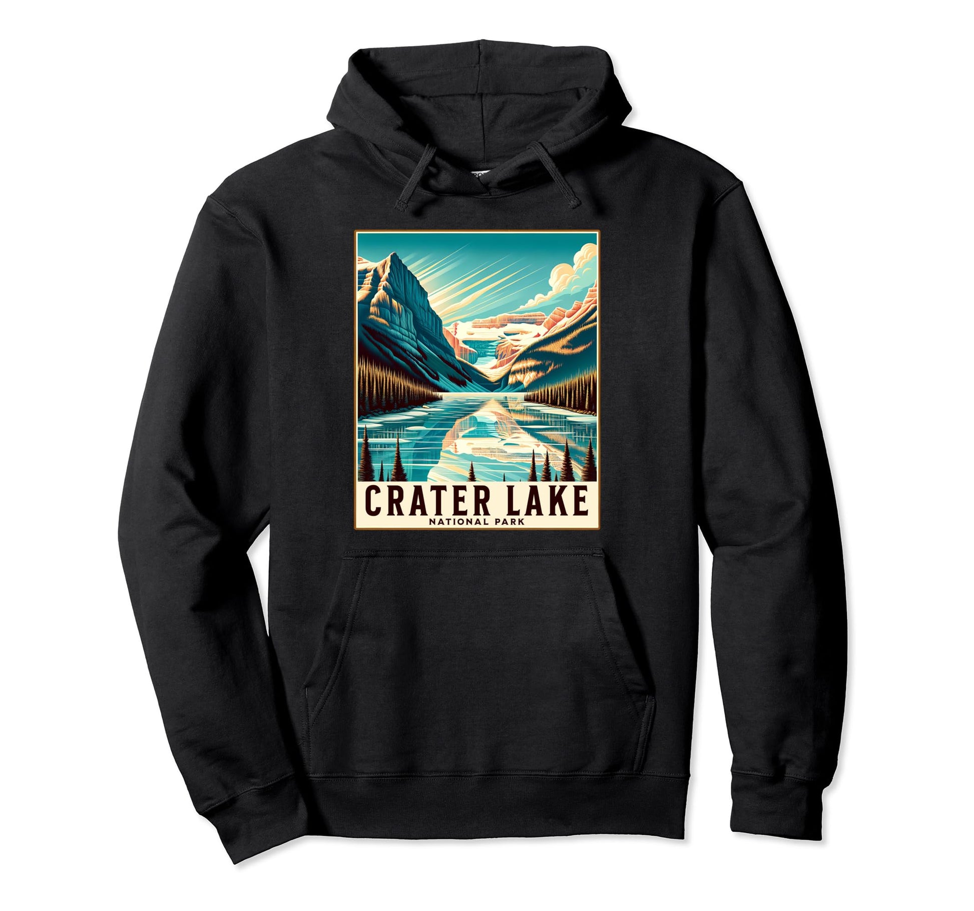 Crater Lake National Park Oregon Usa Hoodie - Fun Novelty Design Unisex - T-Shirt, Sweatshirt, Hoodie