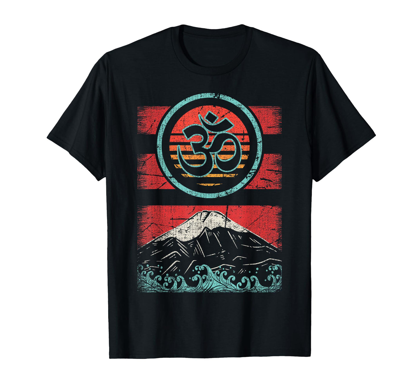 Om Ohm Symbol 80S Meditation Yoga T-Shirt - Fun Novelty Design Men Women - T-Shirt, Sweatshirt, Hoodie