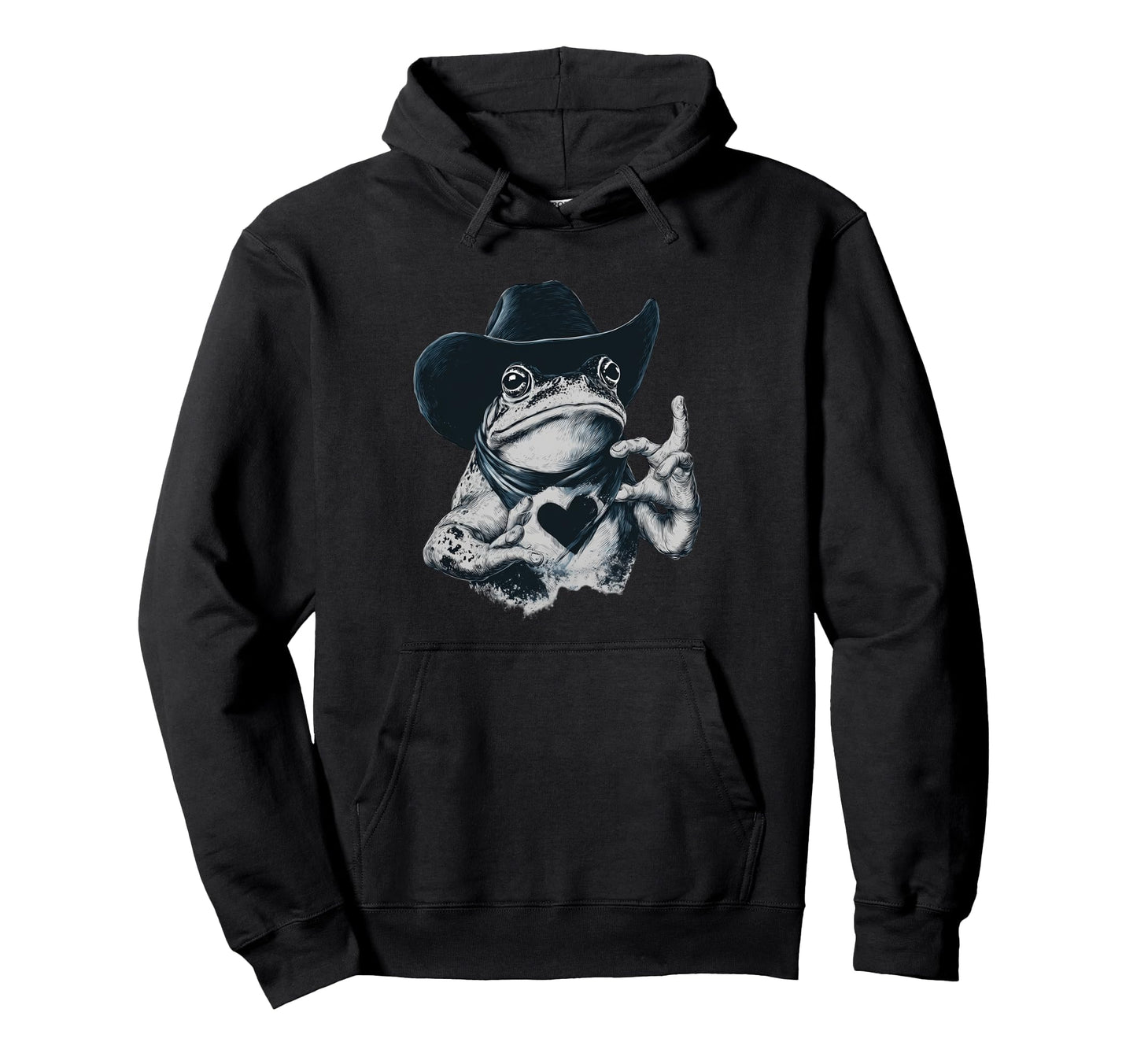 Frog Cowboy Toad Rodeo Cowgirl Hoodie - Casual Everyday Wear Unisex - T-Shirt, Sweatshirt, Hoodie