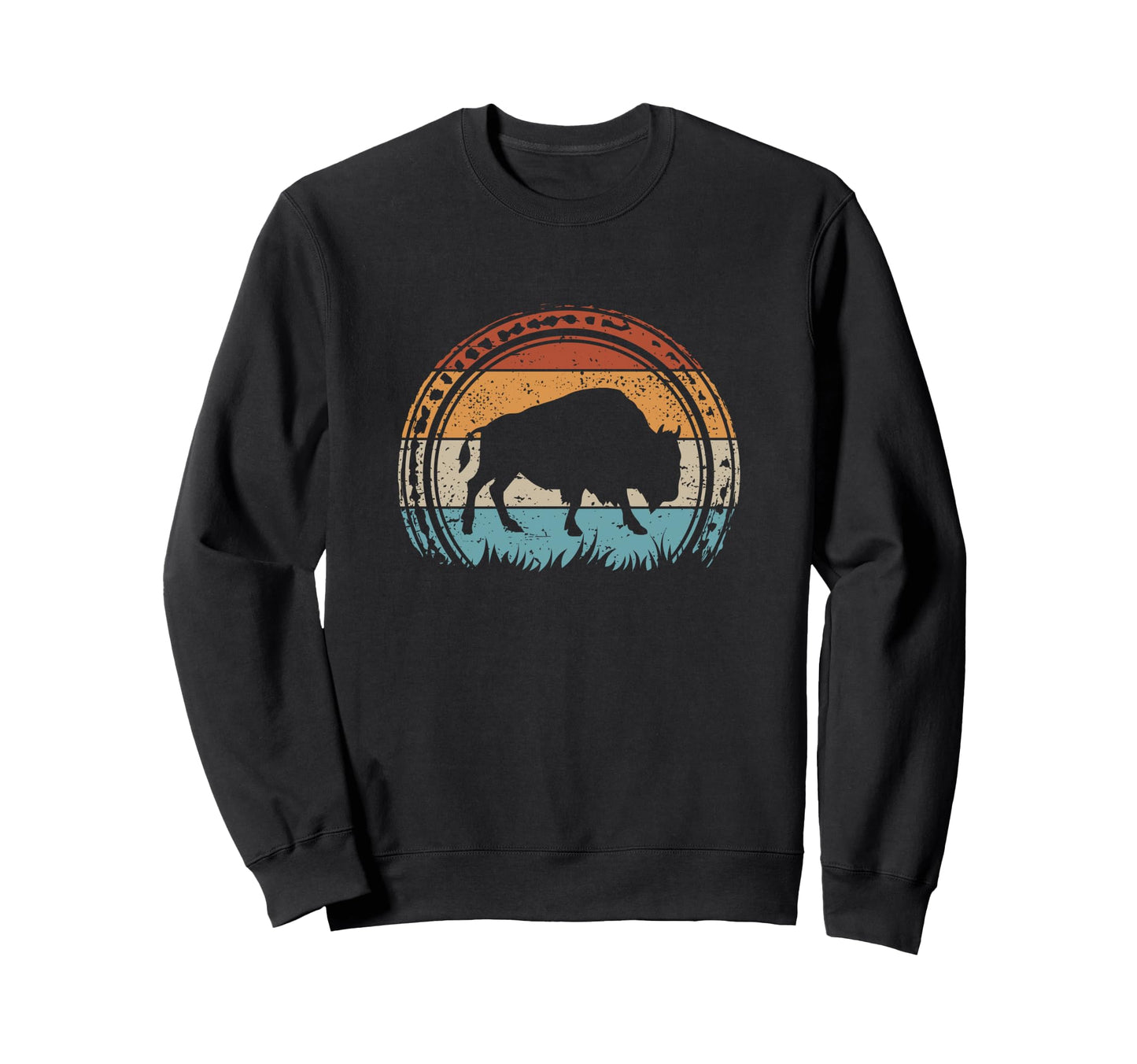 Bison National Park American Sweatshirt - Fun Novelty Design Men Women - T-Shirt, Sweatshirt, Hoodie