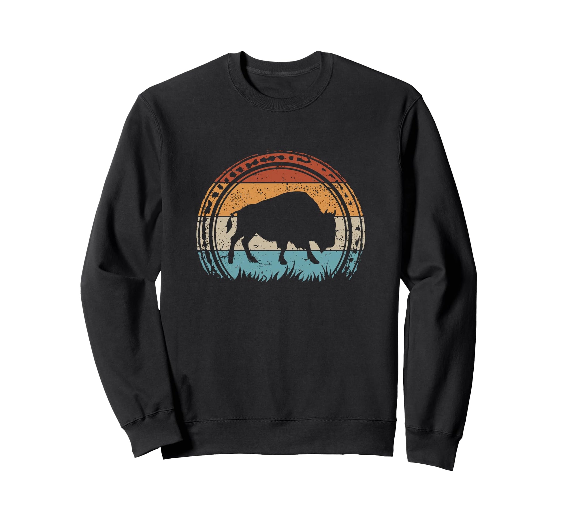 Bison National Park American Sweatshirt - Fun Novelty Design Men Women - T-Shirt, Sweatshirt, Hoodie
