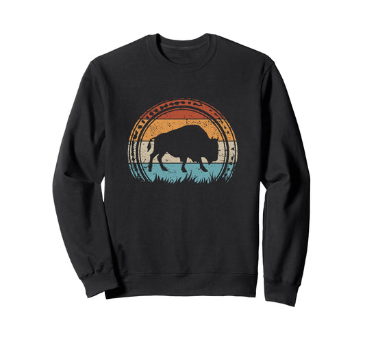 Bison National Park American Sweatshirt - Fun Novelty Design Men Women - T-Shirt, Sweatshirt, Hoodie