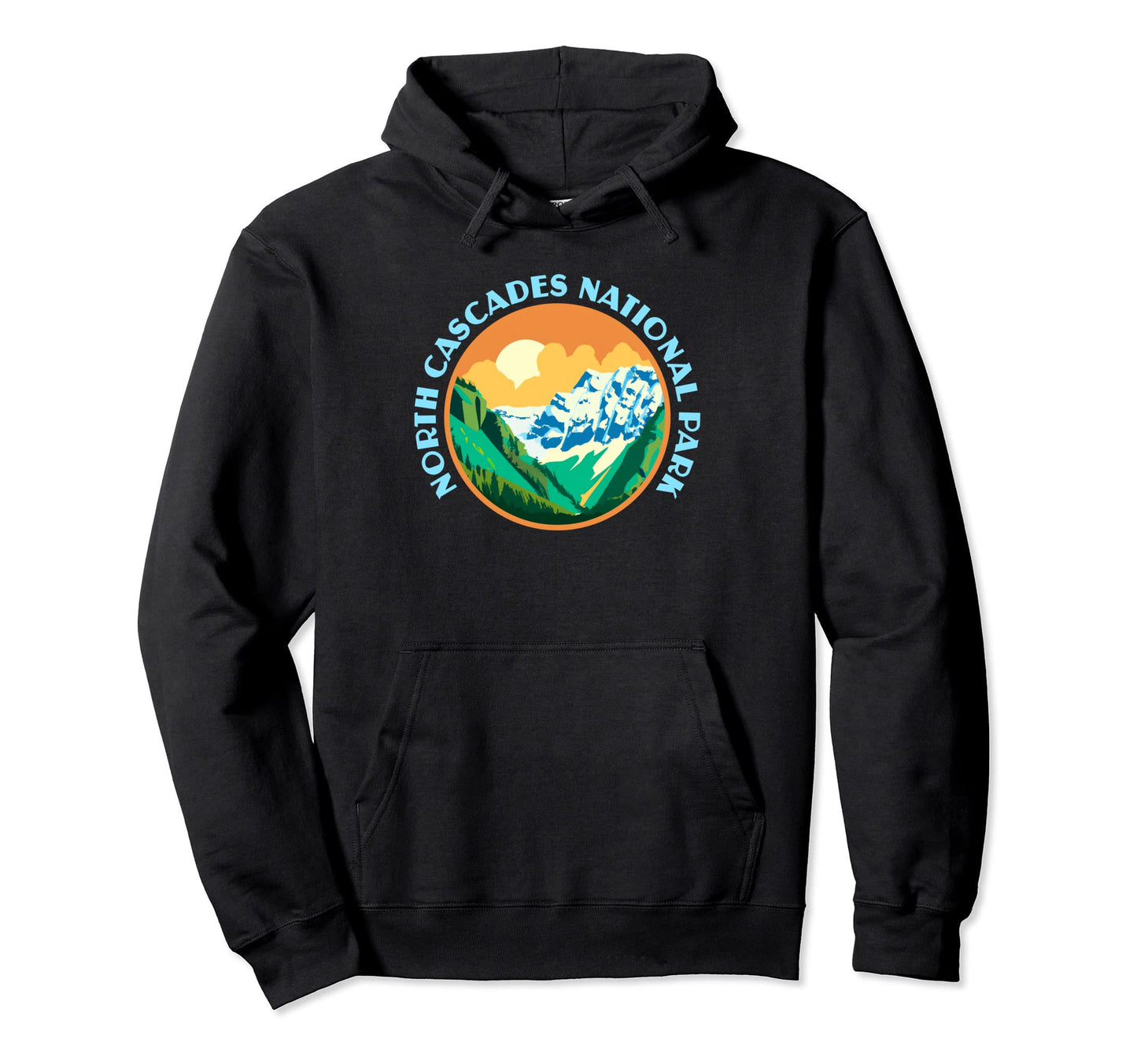 North Cascades National Park Wpa Mountains Hoodie - Streetwear Style Unisex - T-Shirt, Sweatshirt, Hoodie