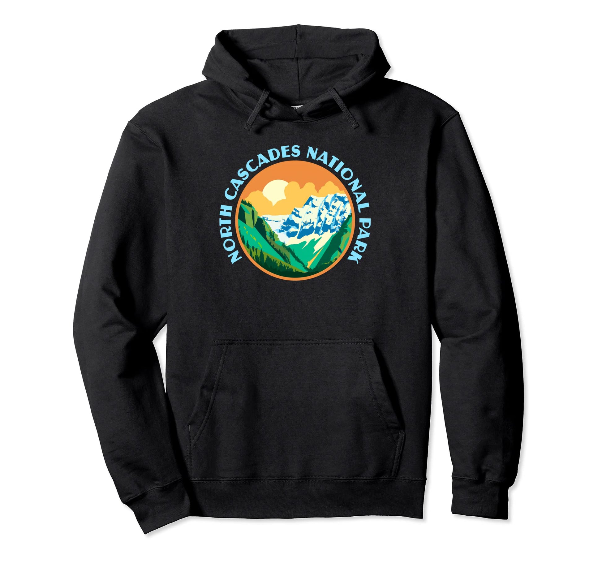 North Cascades National Park Wpa Mountains Hoodie - Streetwear Style Unisex - T-Shirt, Sweatshirt, Hoodie