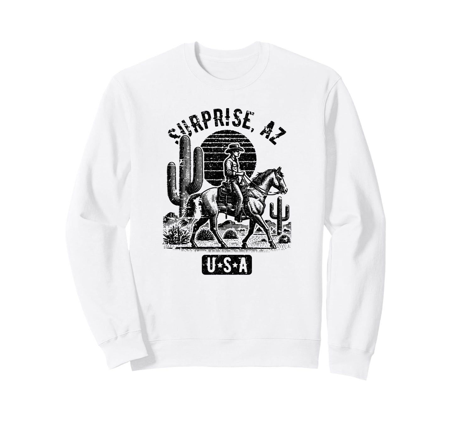 Surprise Arizona Usa Cowboy Sweatshirt - Casual Everyday Wear for Adults - T-Shirt, Sweatshirt, Hoodie