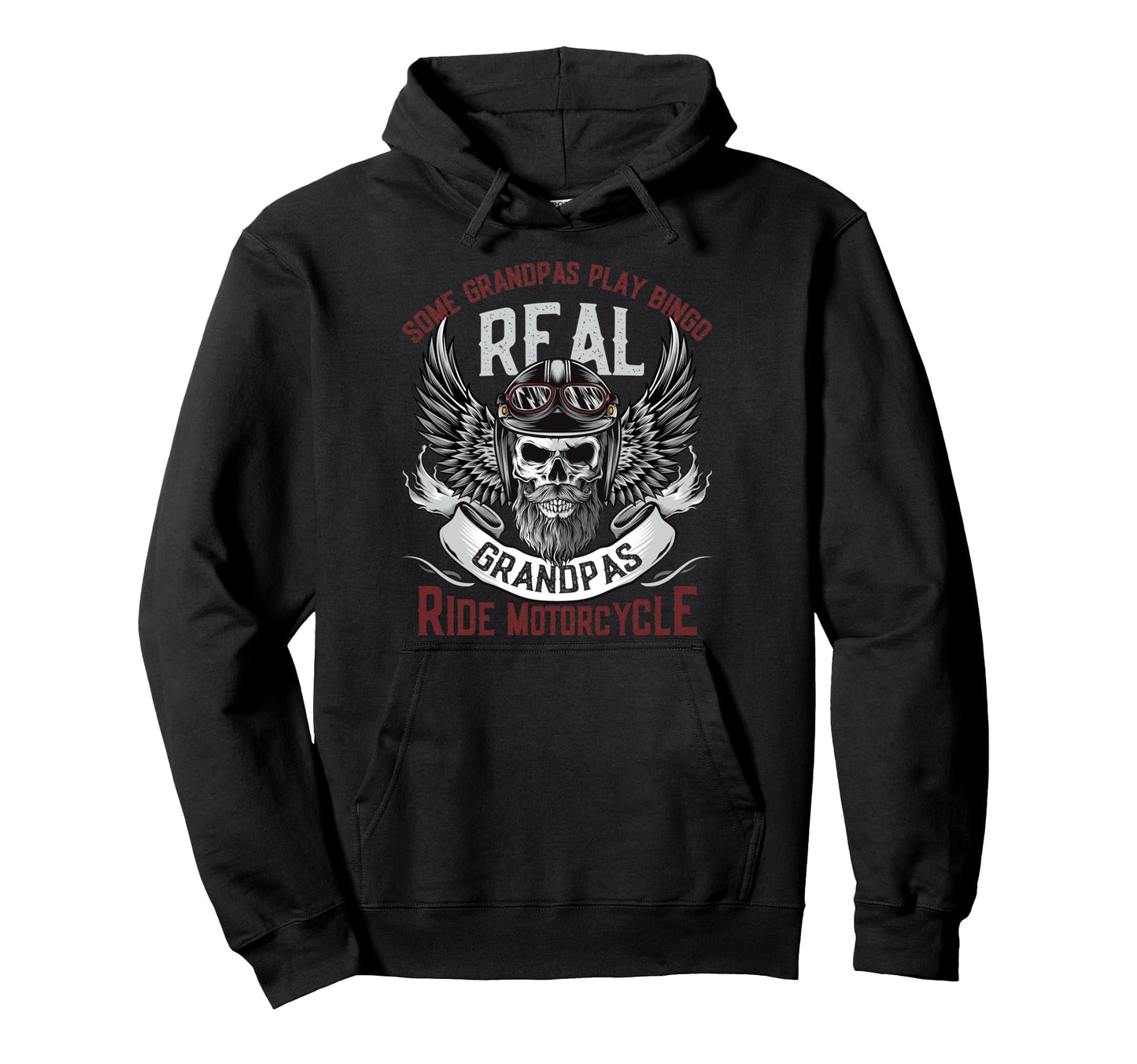 Grandpas Ride Motorcycles Biker Hoodie - Casual Everyday Wear Unisex - T-Shirt, Sweatshirt, Hoodie