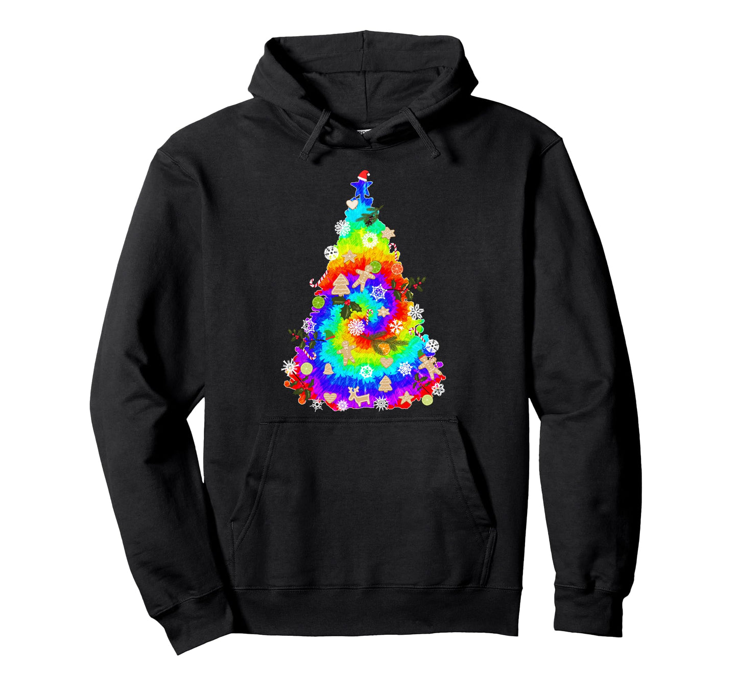 Tie Dye 60S Funny Rainbow Tree Hoodie - Novelty Apparel Men Women - T-Shirt, Sweatshirt, Hoodie