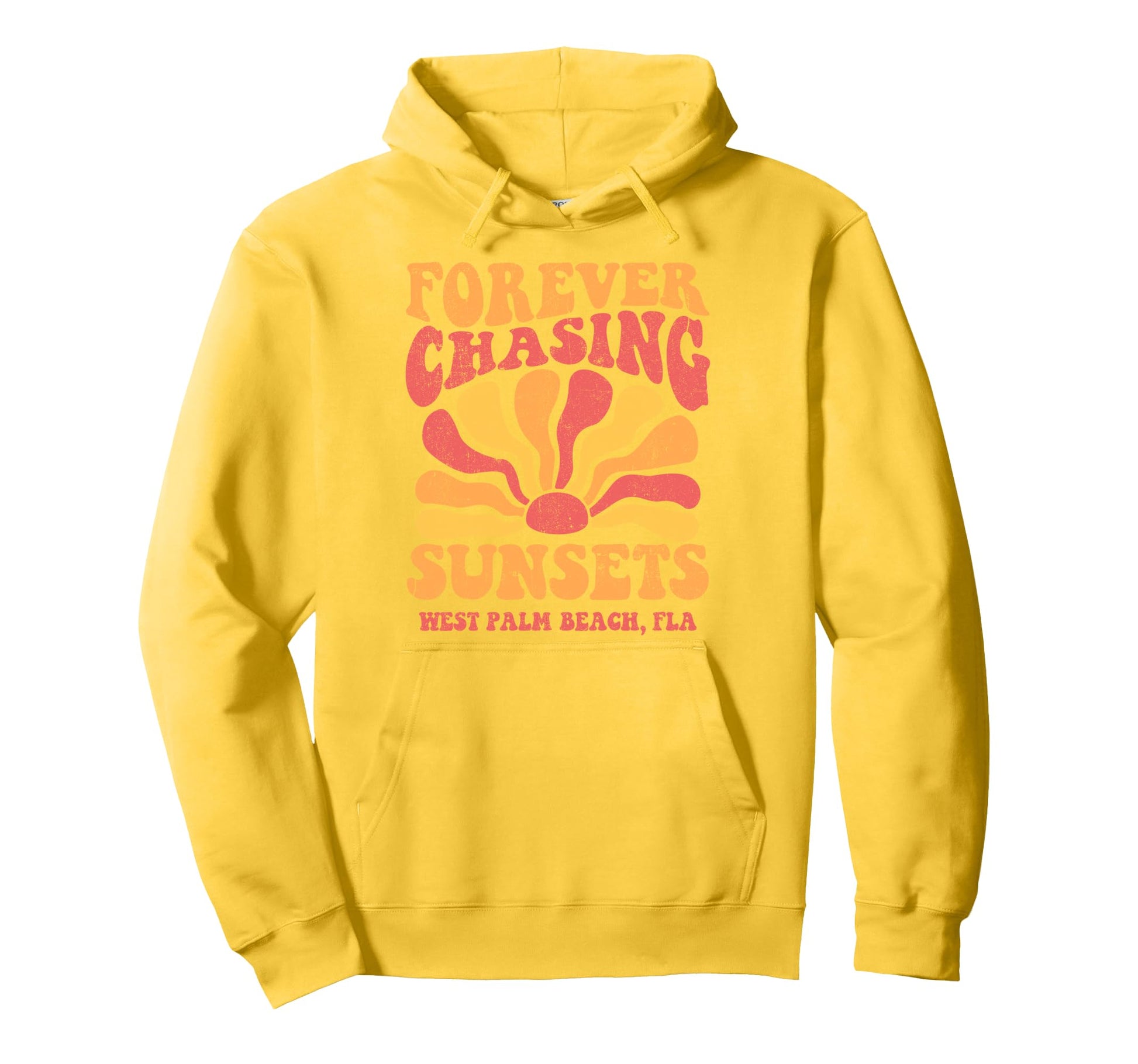 Forever Chasing Sunsets West Palm Beach Hoodie - Fun Novelty Design Unisex - T-Shirt, Sweatshirt, Hoodie