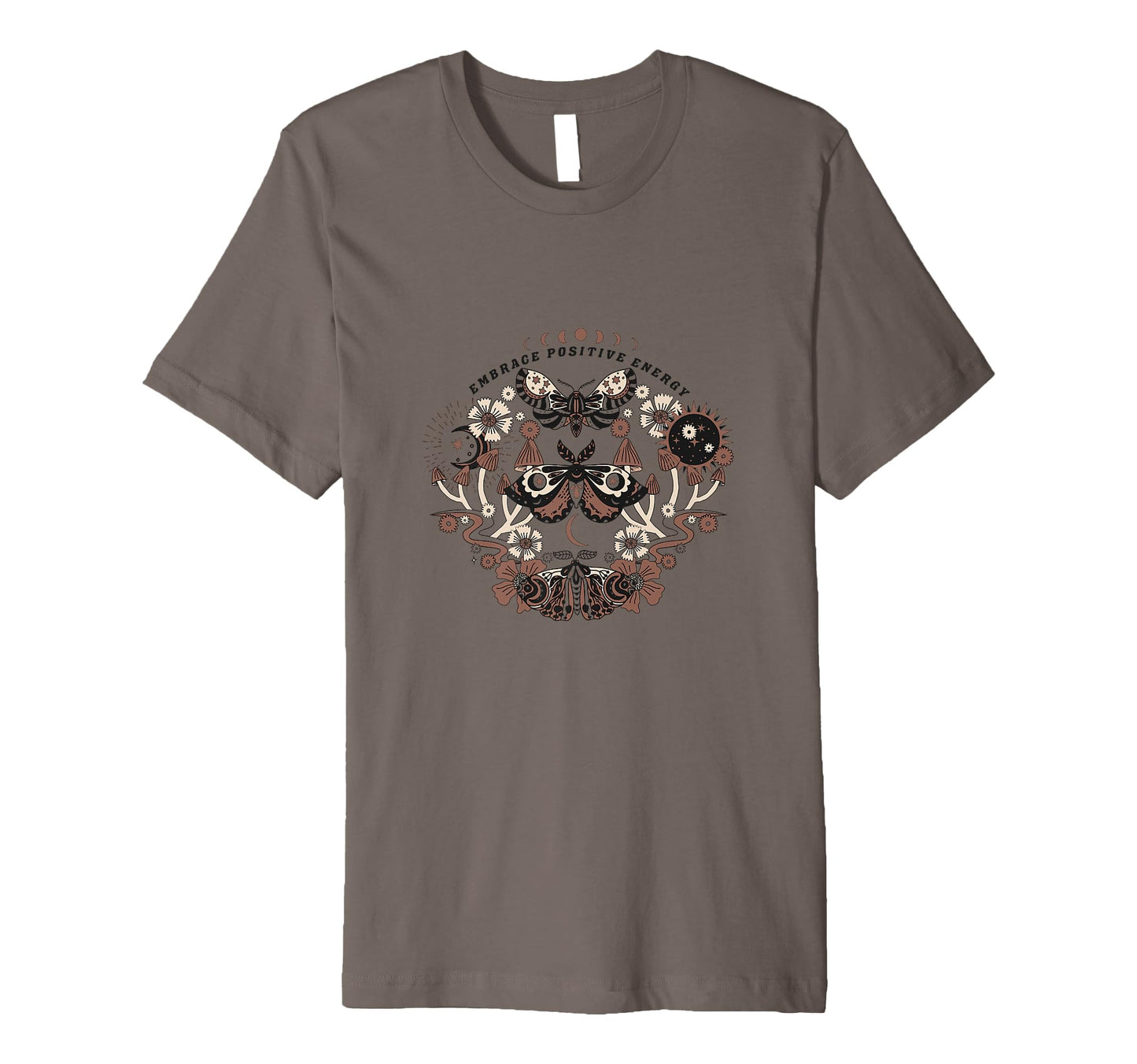 Embrace Positive Energy Boho Butterflies T-Shirt - Graphic Print for Adults - T-Shirt, Sweatshirt, Hoodie