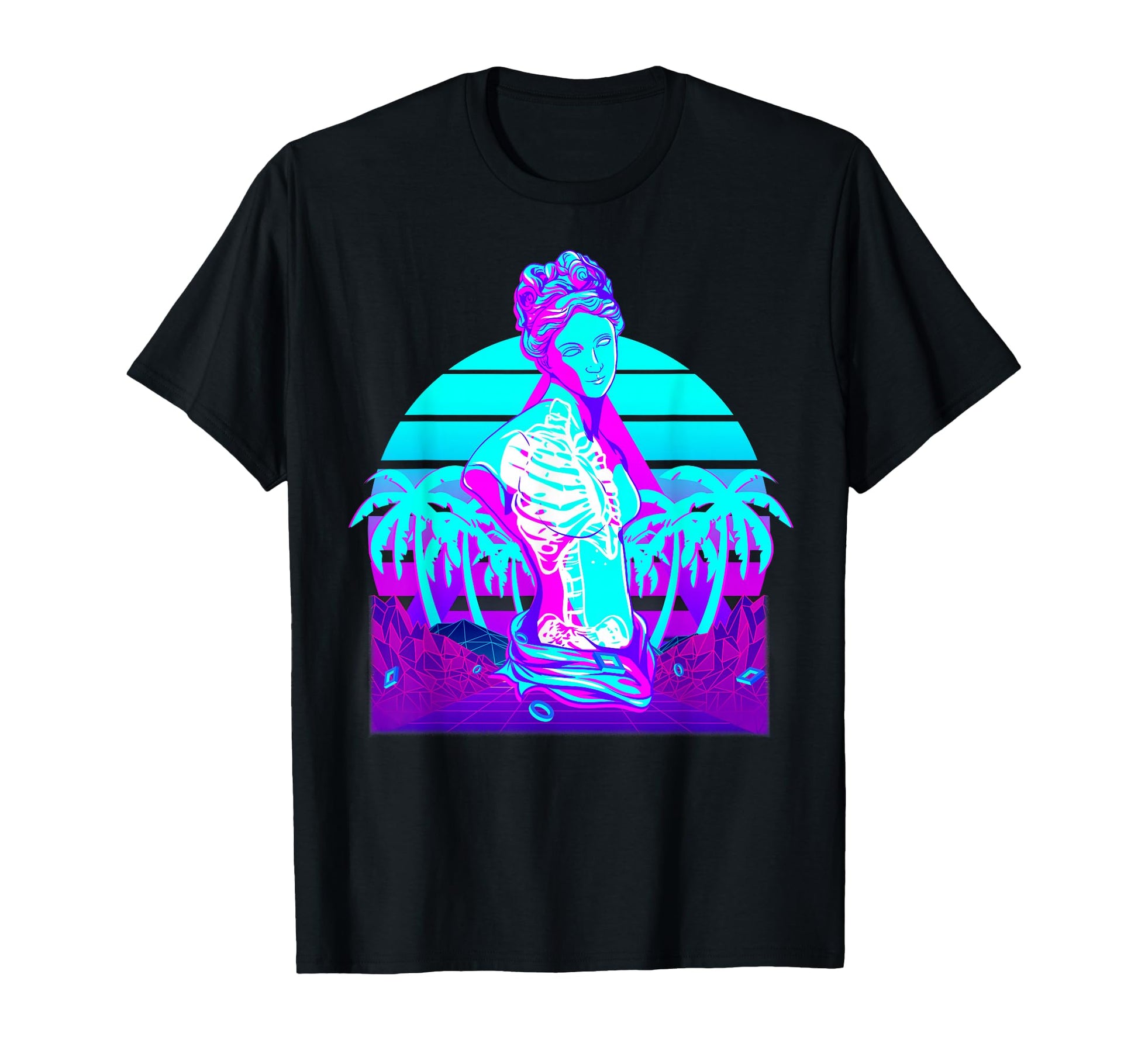 Venus Skeleton Vaporwave Aesthetic T-Shirt - Unique Graphic for Adults - T-Shirt, Sweatshirt, Hoodie