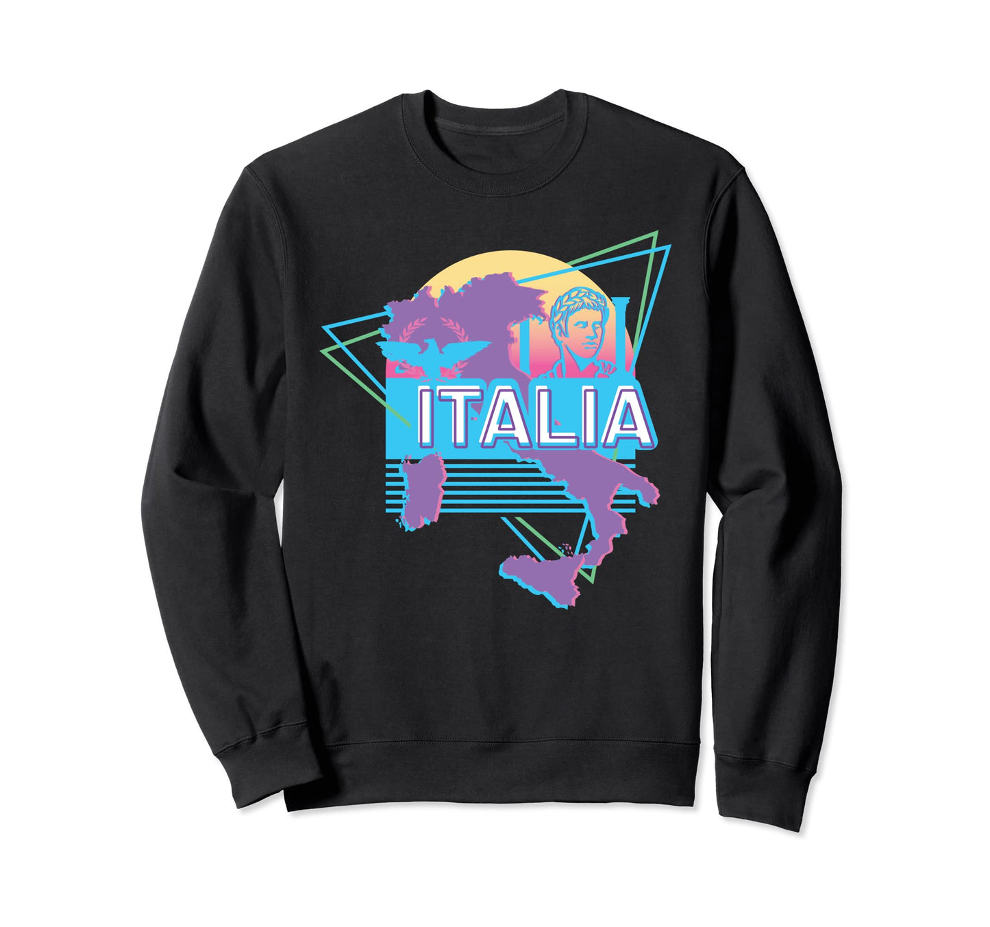 Aesthetic Italy Vaporwave Italian Sweatshirt - Custom Art Print for Adults - T-Shirt, Sweatshirt, Hoodie