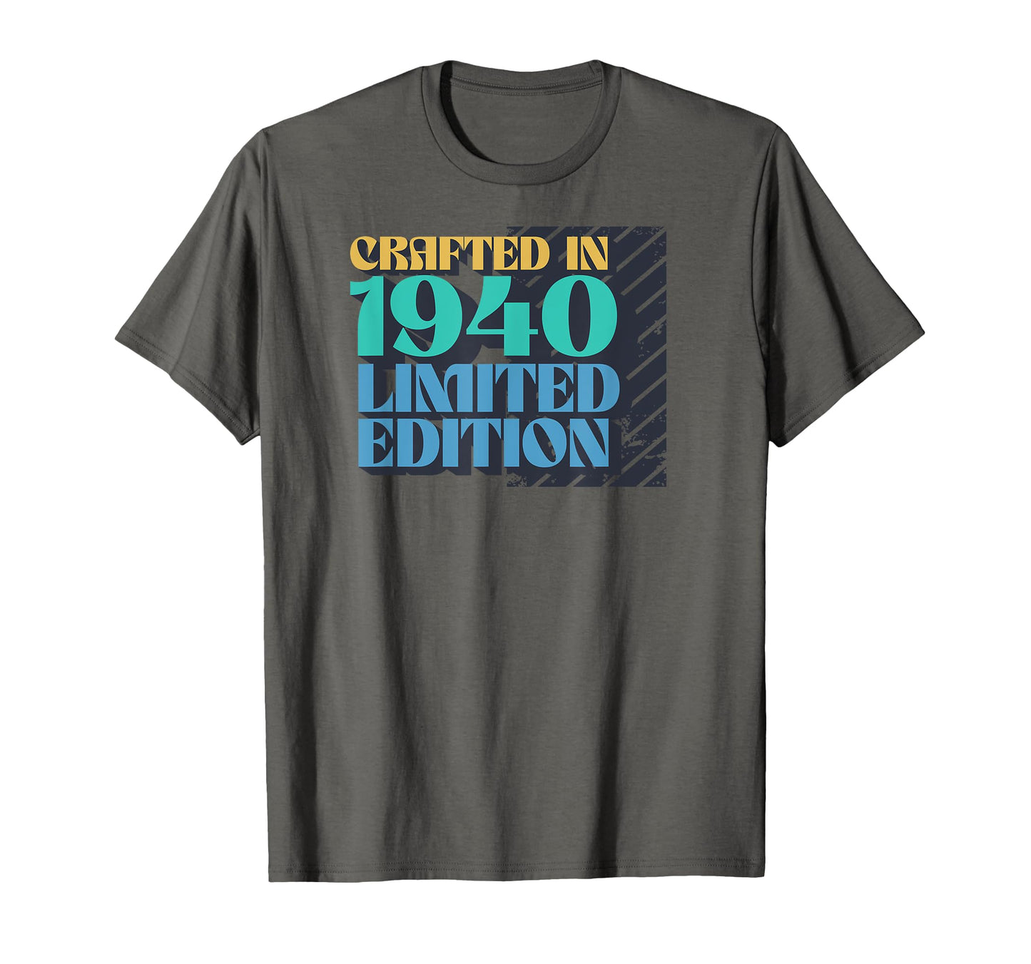 Born 1940 Birthday Typography T-Shirt - Casual Everyday Wear for Adults - T-Shirt, Sweatshirt, Hoodie