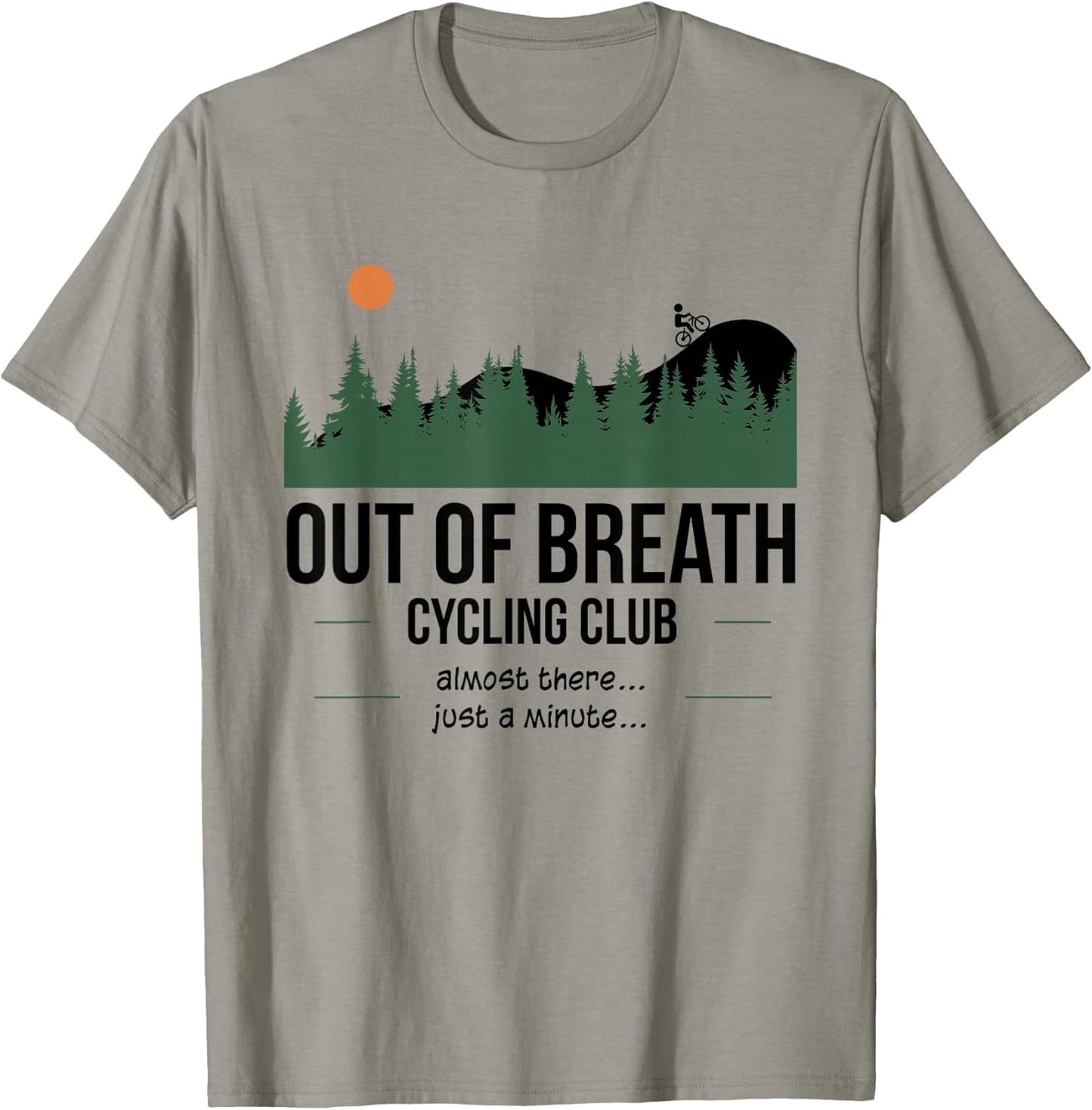 Out of breath cycling club almost there apparel - Adult & Kids T-Shirts, Sweatshirts & Hoodies apparel design preview 1