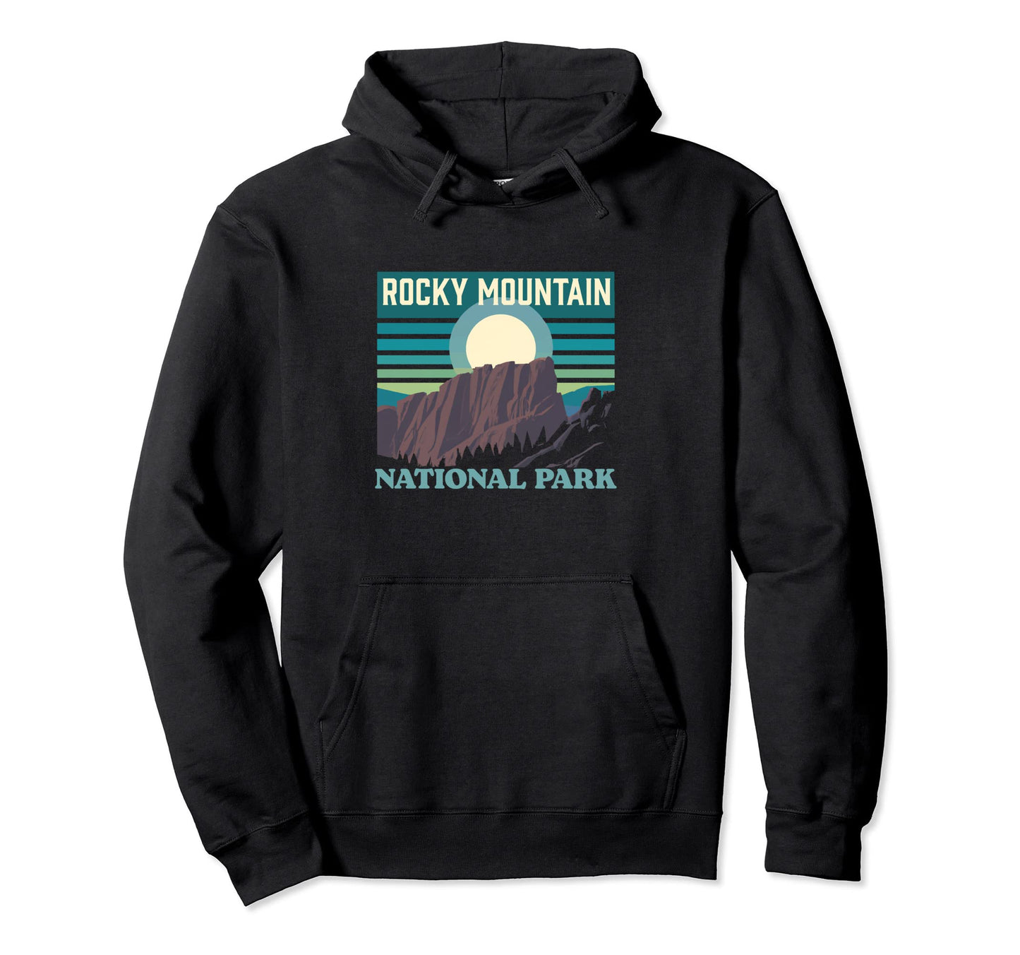 Rocky Mountain National Park Wpa Estes Park Hoodie - Unique Graphic Unisex - T-Shirt, Sweatshirt, Hoodie