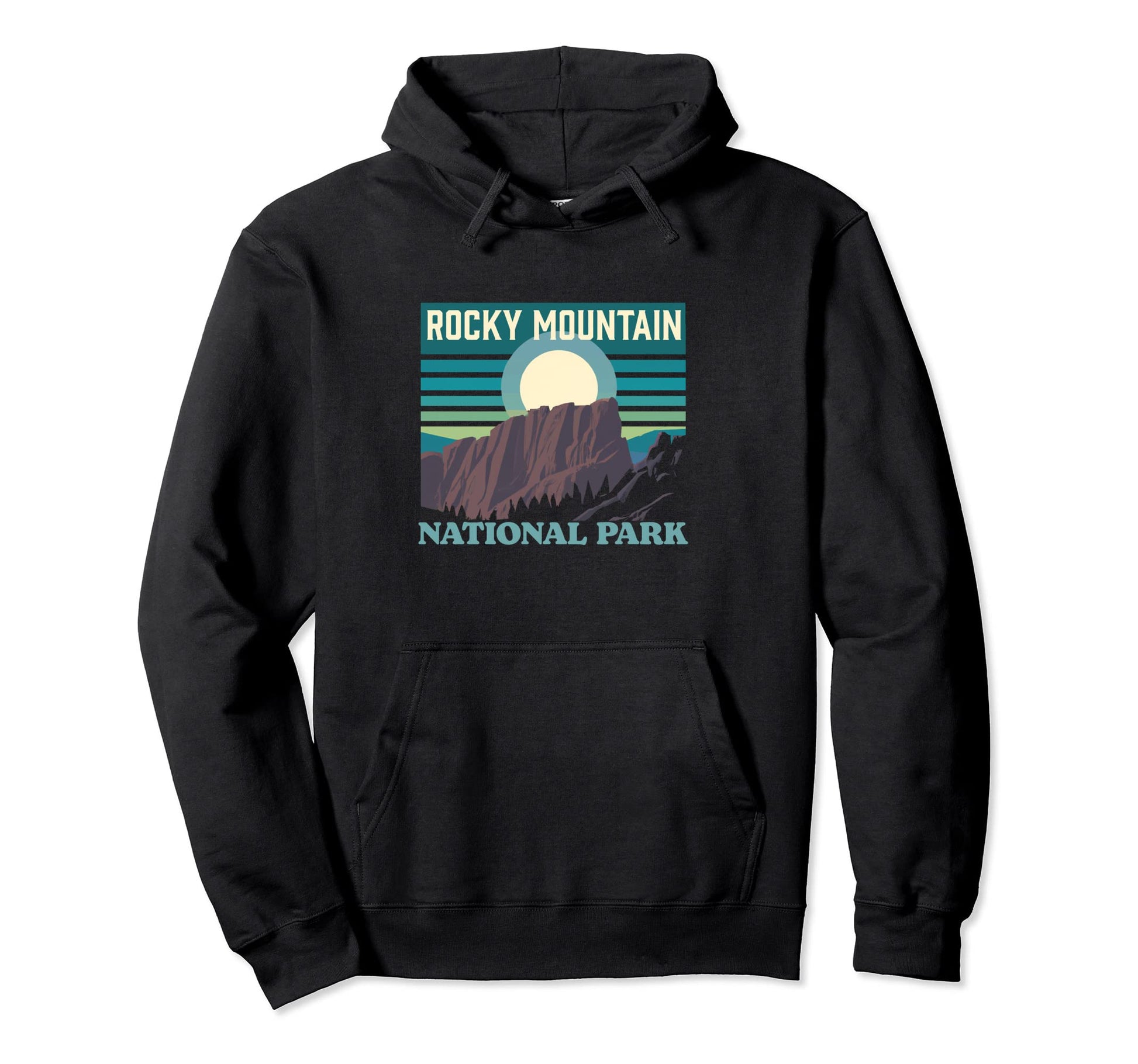Rocky Mountain National Park Wpa Estes Park Hoodie - Unique Graphic Unisex - T-Shirt, Sweatshirt, Hoodie
