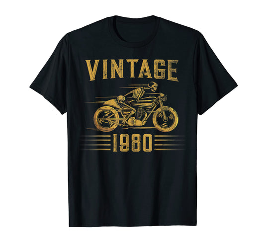 1980 Biker Motorcycle T-Shirt - Trendy Graphic Men Women - T-Shirt, Sweatshirt, Hoodie