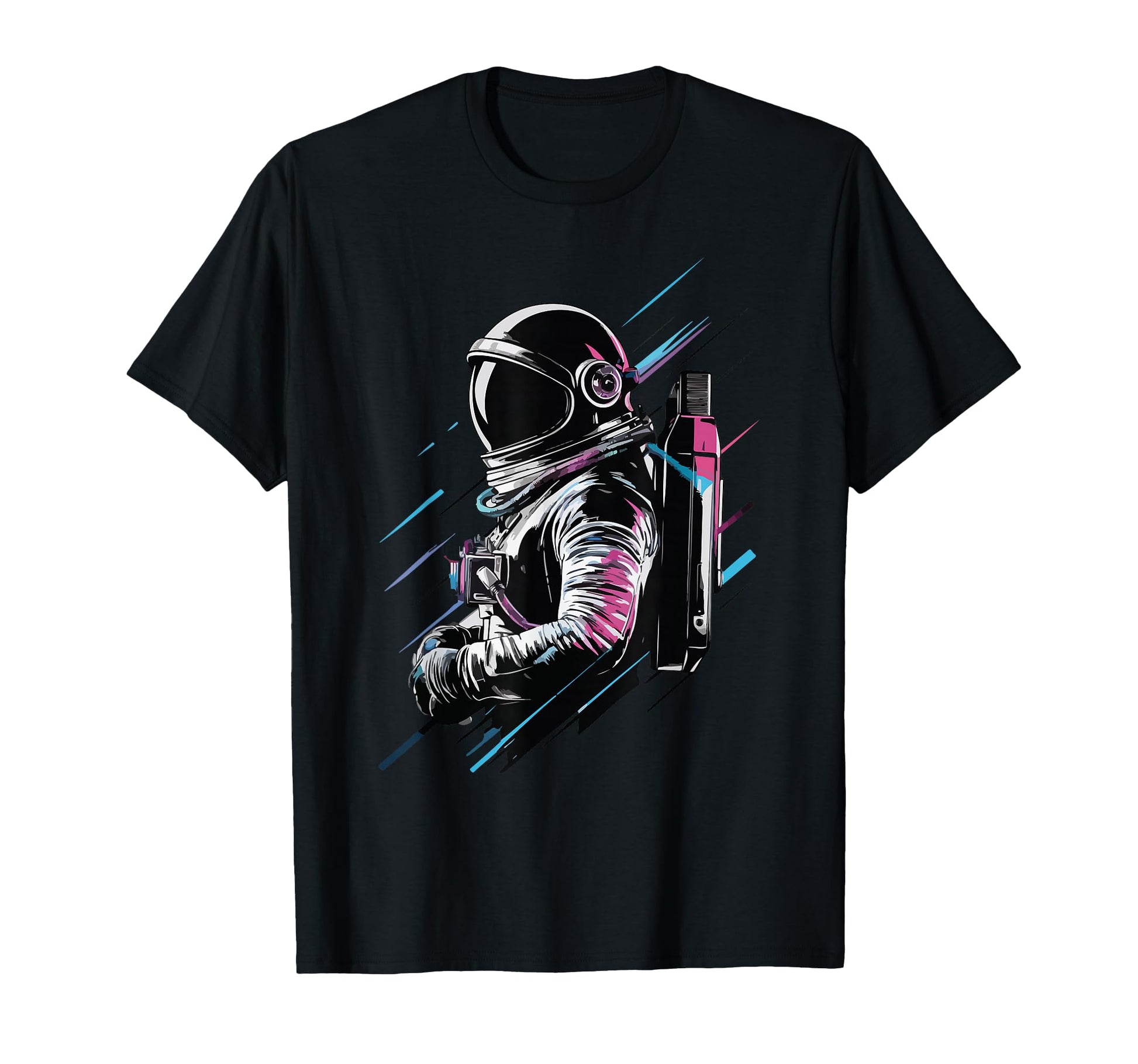 Cyber Astronaut Vaporwave Aesthetic T-Shirt - Fun Novelty Design Men Women - T-Shirt, Sweatshirt, Hoodie