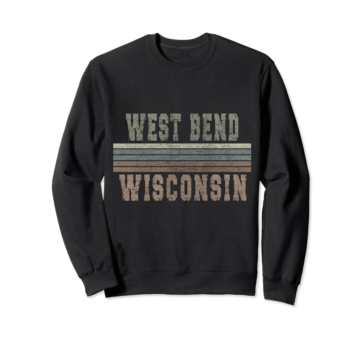 West Bend Wisconsin Sweatshirt - Fun Novelty Design Men Women - T-Shirt, Sweatshirt, Hoodie
