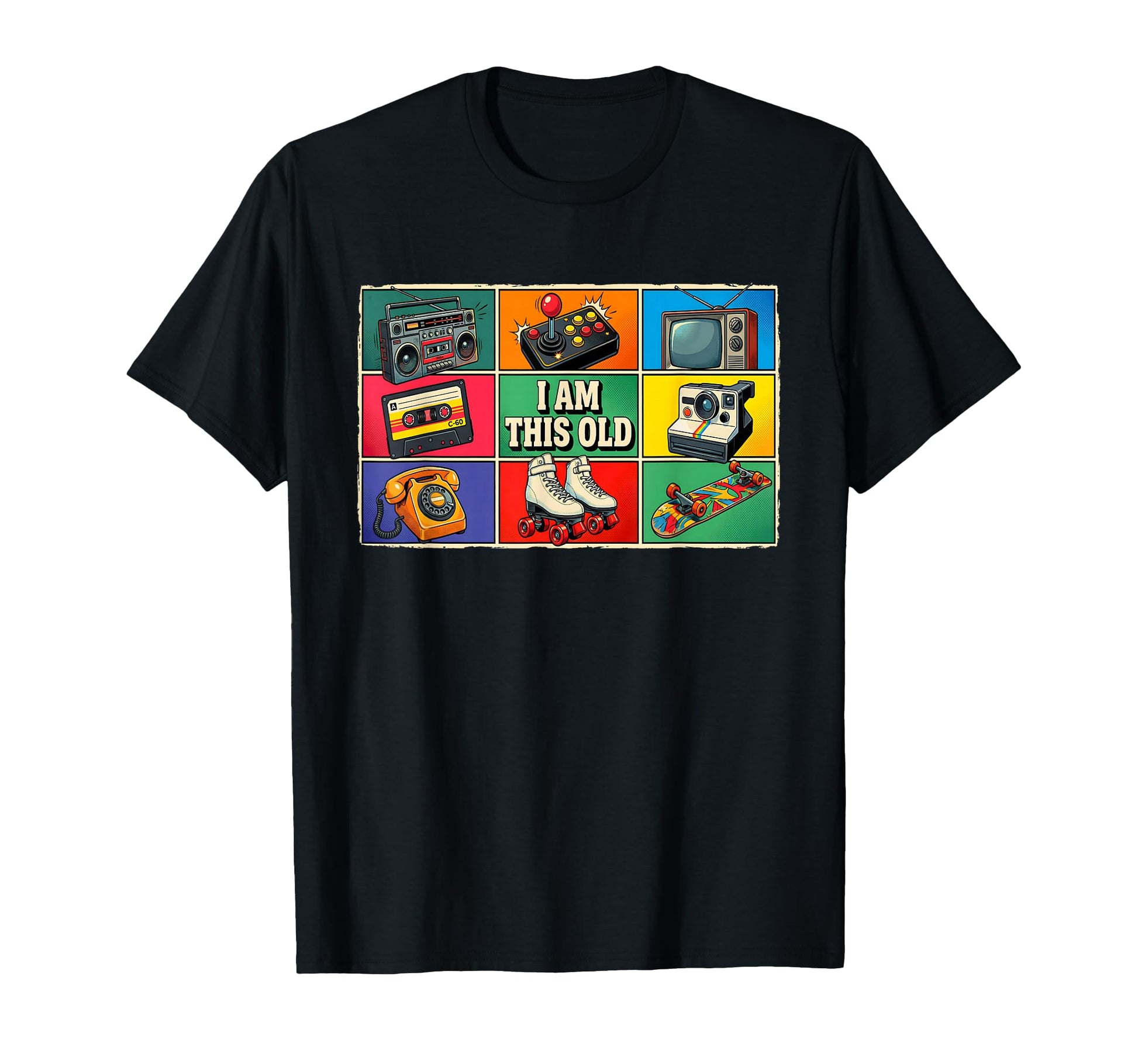 I Am This Old Nostalgia 80S 90S T-Shirt - Streetwear Style Men Women - T-Shirt, Sweatshirt, Hoodie