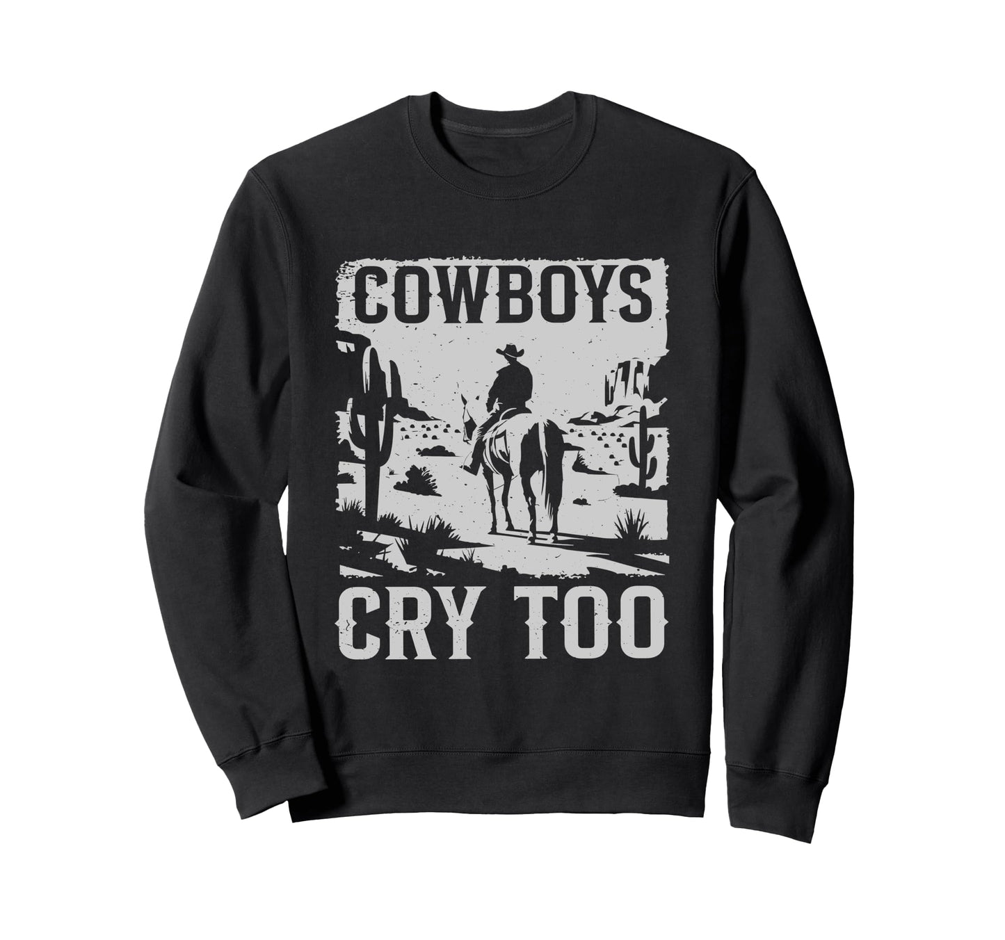 Western Rodeo Country Cowboys Horseback Sweatshirt - Trendy Graphic Unisex - T-Shirt, Sweatshirt, Hoodie