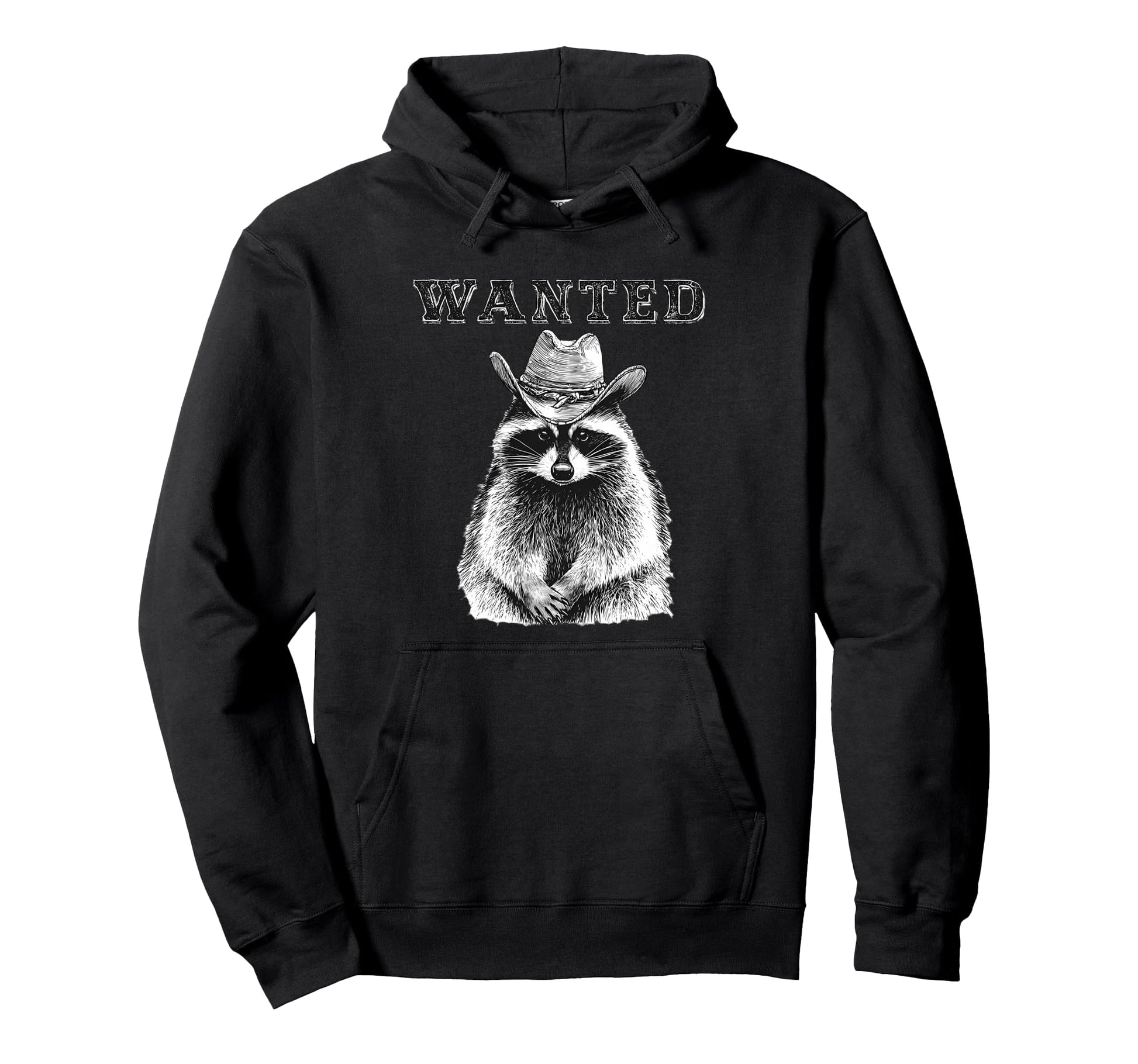 Raccoon Cowboy Rodeo Cowgirl Western Hoodie - Trendy Graphic Men Women - T-Shirt, Sweatshirt, Hoodie