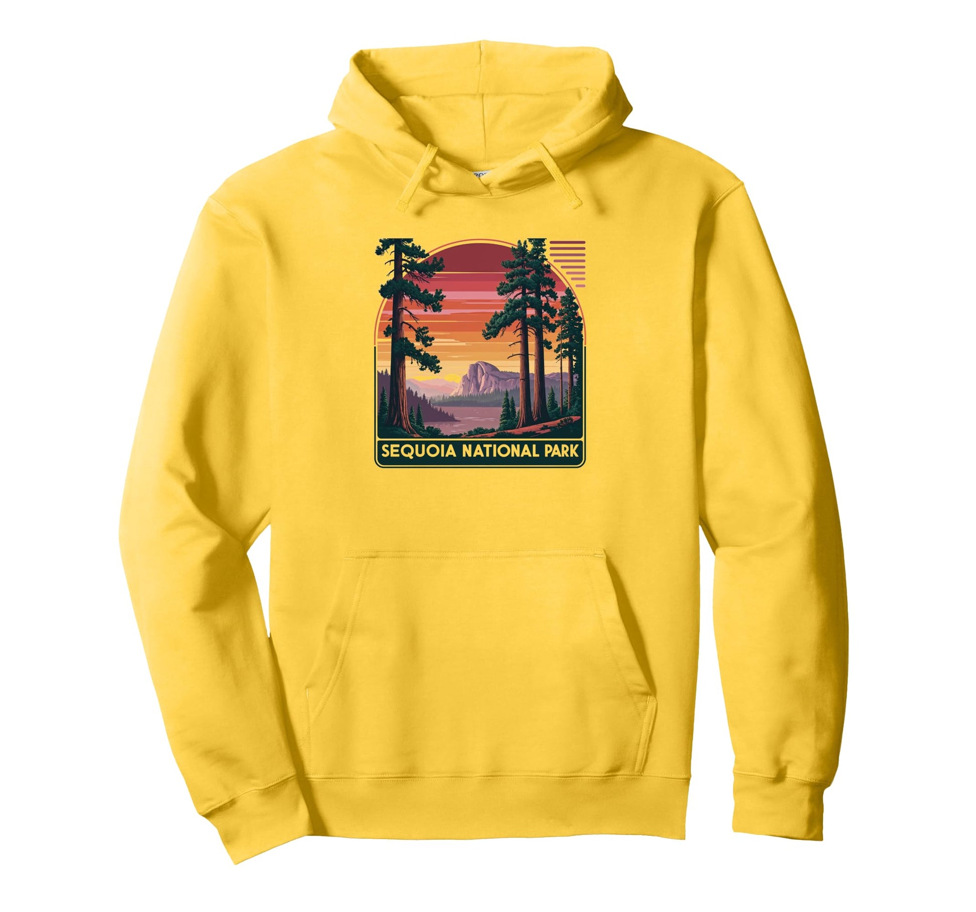 Sequoia National Park Sunset Landscape Hoodie - Unique Graphic for Adults - T-Shirt, Sweatshirt, Hoodie