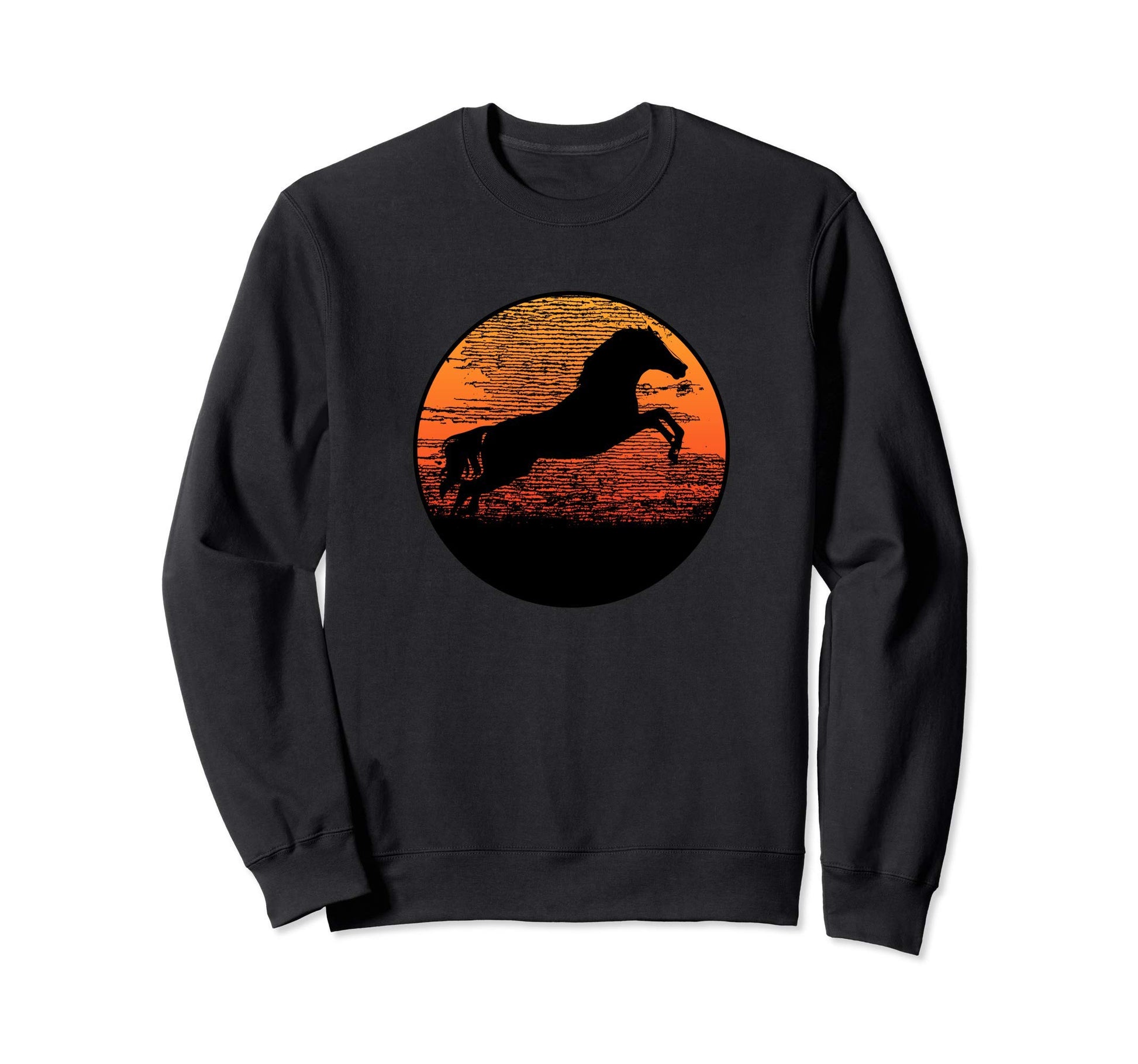 Western Horse Cowboy Sweatshirt - Trendy Graphic Men Women - T-Shirt, Sweatshirt, Hoodie