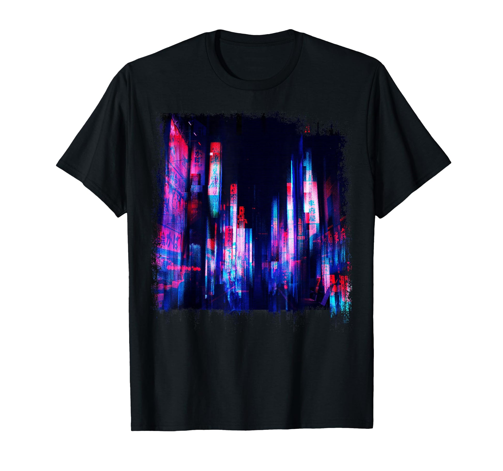 Japanese Cyberpunk Tokyo Vaporwave T-Shirt - Aesthetic Graphic for Adults - T-Shirt, Sweatshirt, Hoodie