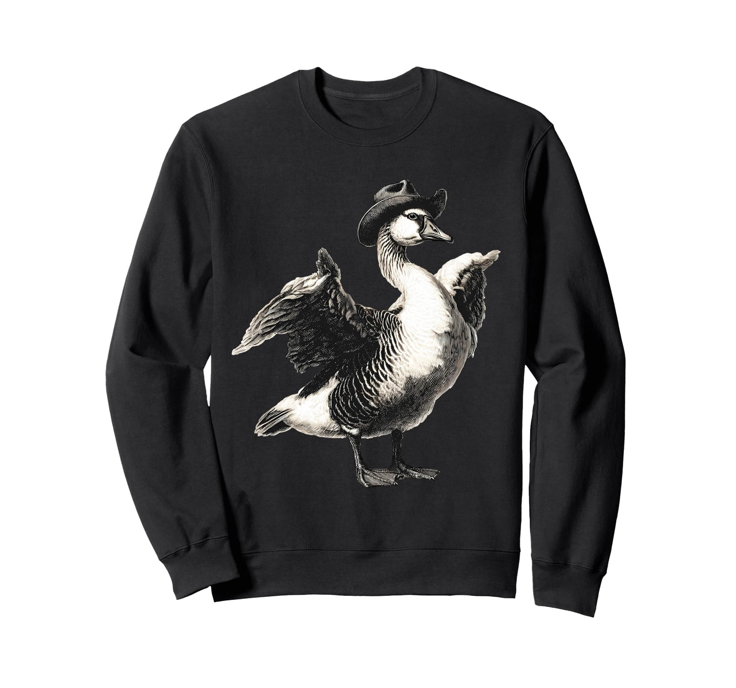 Goose Cowboy Rodeo Cowgirl Sweatshirt - Casual Everyday Wear for Adults - T-Shirt, Sweatshirt, Hoodie