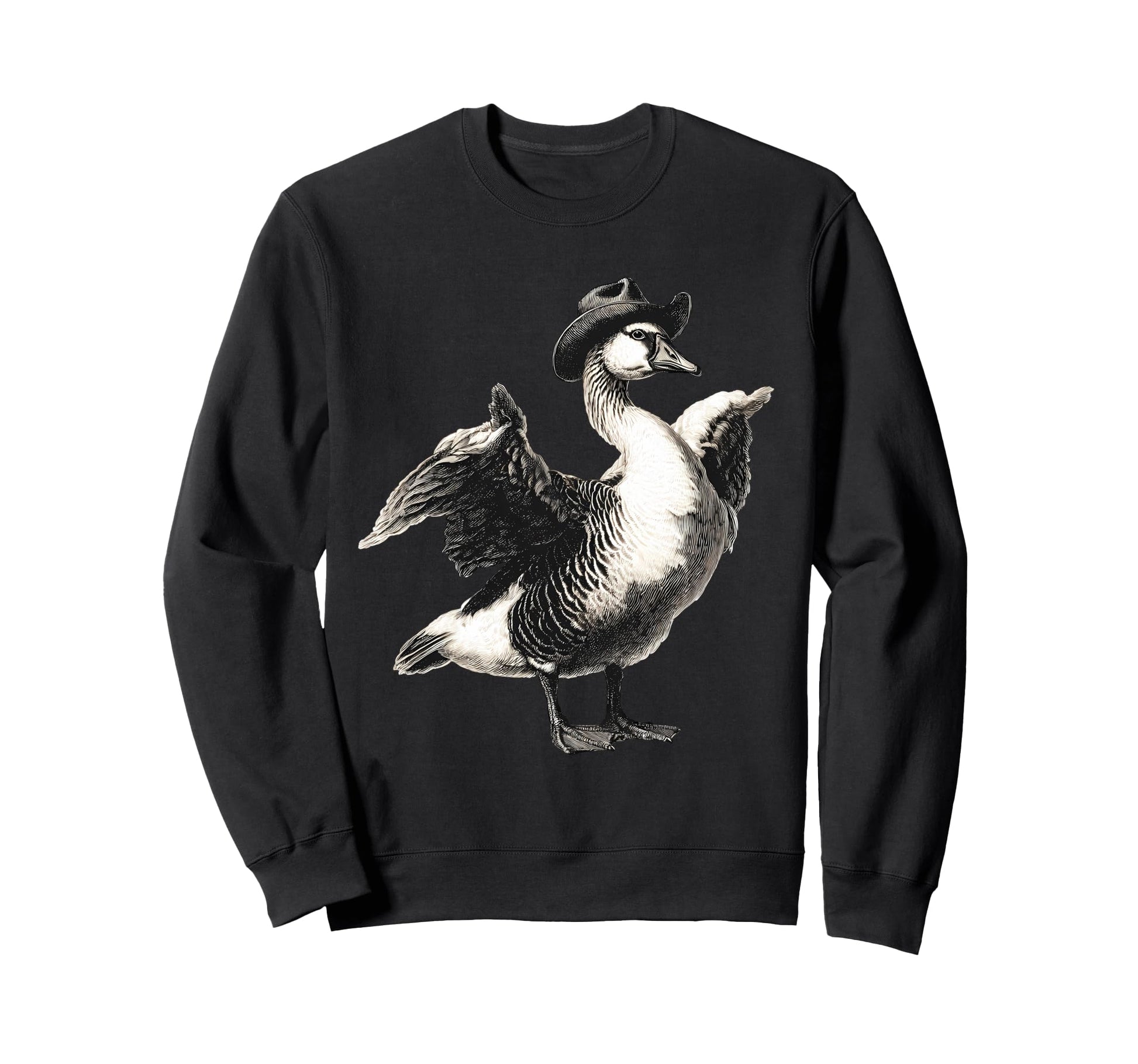 Goose Cowboy Rodeo Cowgirl Sweatshirt - Casual Everyday Wear for Adults - T-Shirt, Sweatshirt, Hoodie