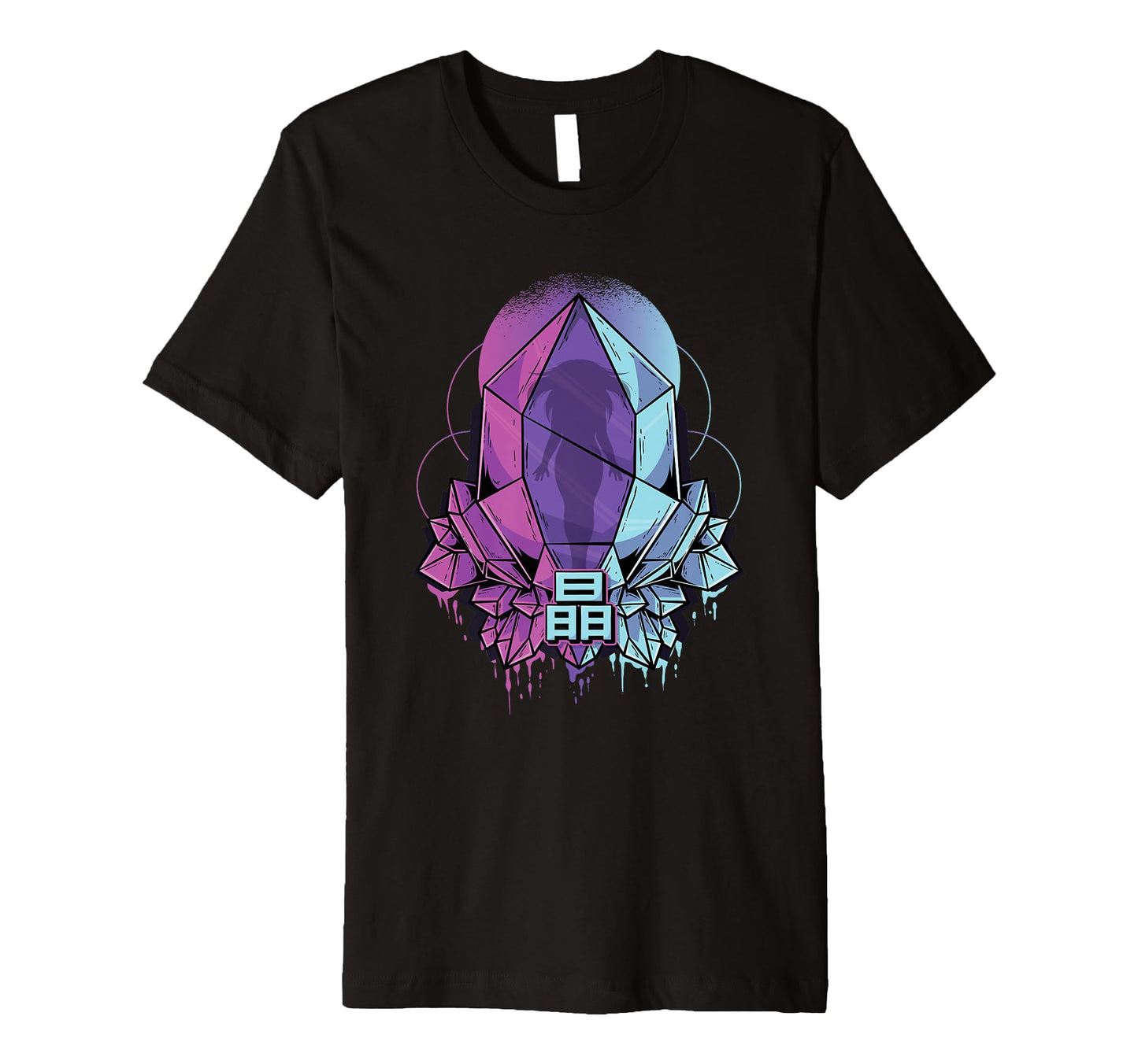 Crystal Prison Vaporwave Japanese T-Shirt - Novelty Apparel for Adults - T-Shirt, Sweatshirt, Hoodie