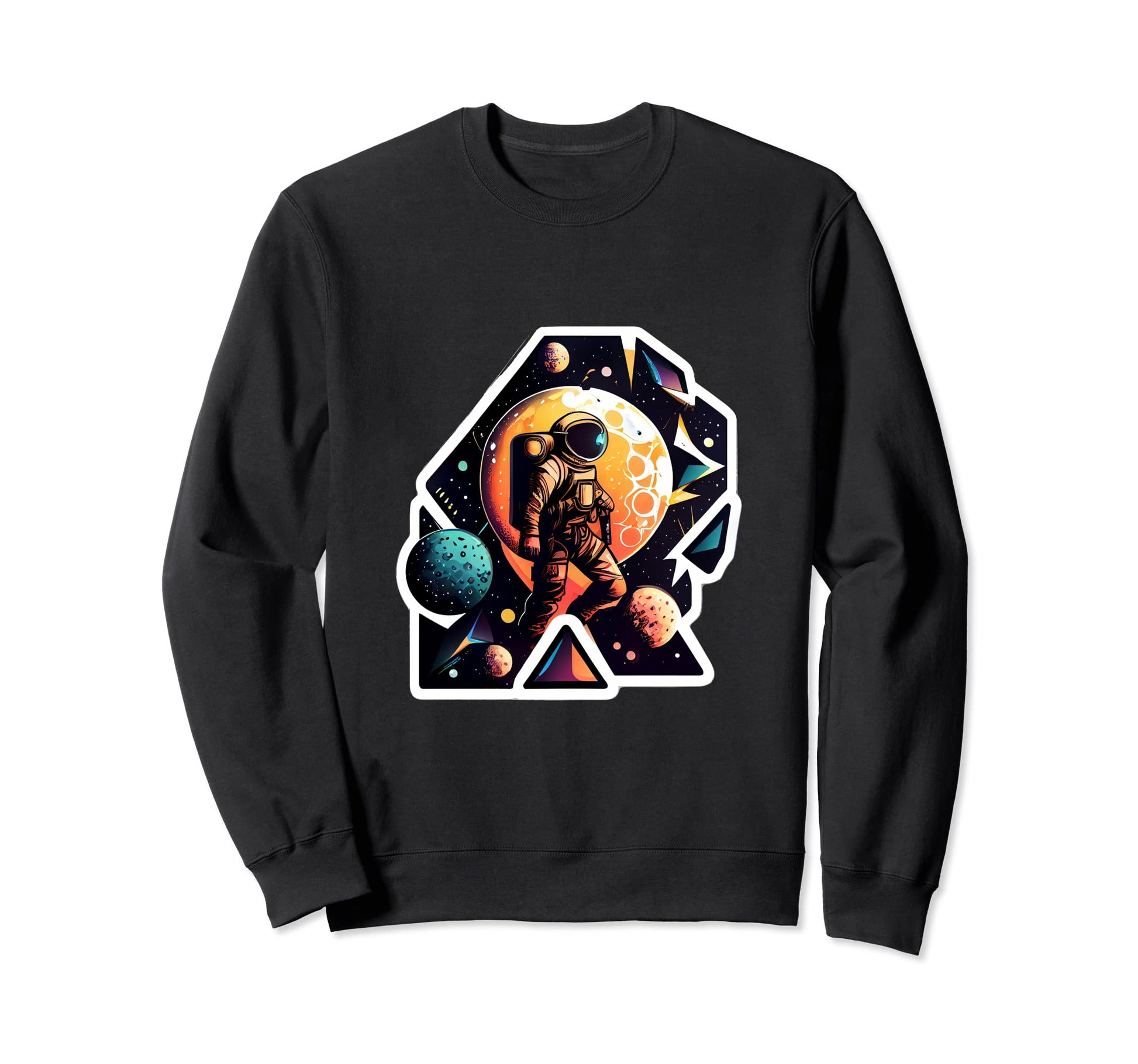Astronaut Space Aesthetic Art Wave Sweatshirt - Novelty Apparel Men Women - T-Shirt, Sweatshirt, Hoodie