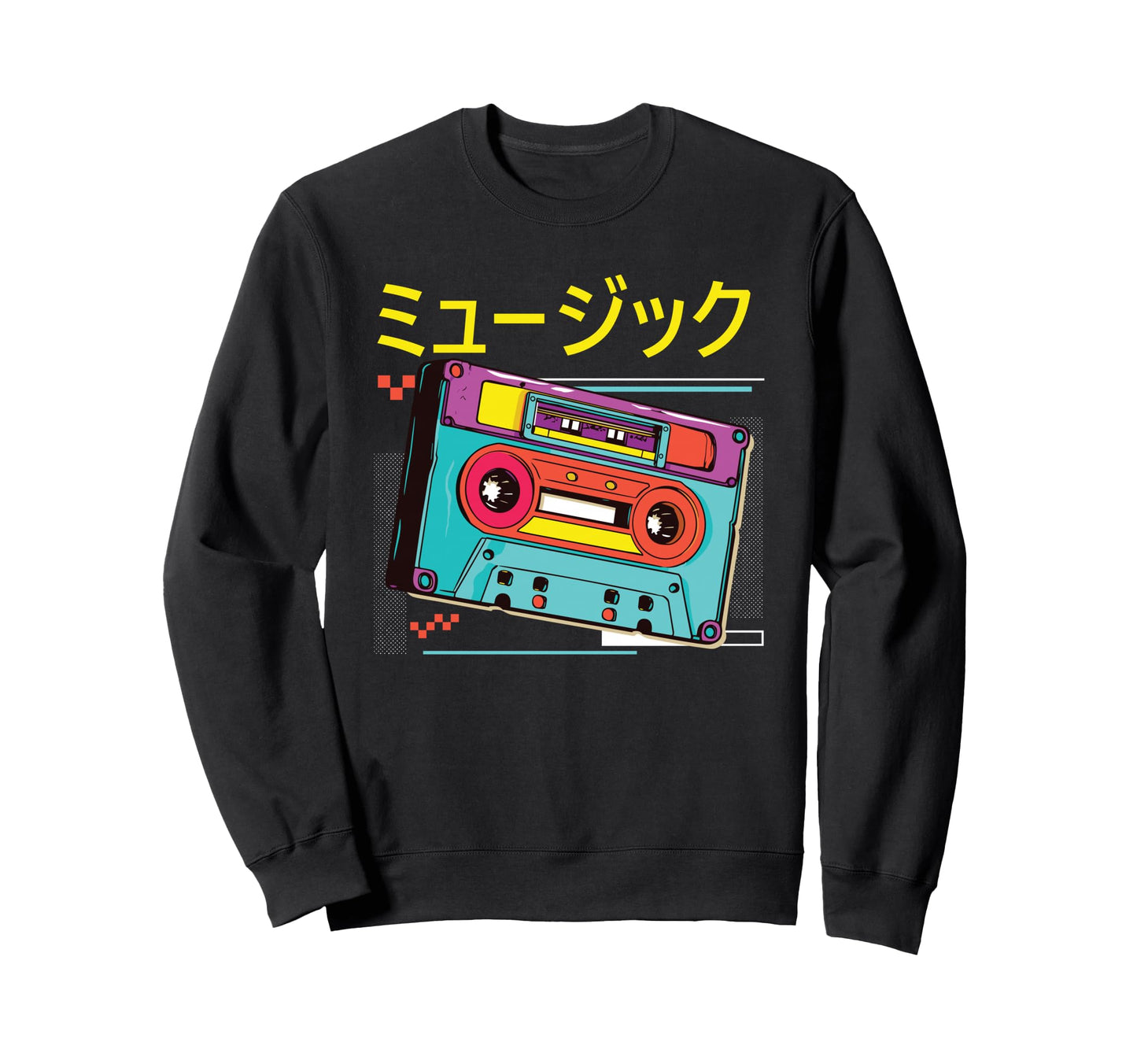 90S Japanese Aesthetics Sweatshirt - Fun Novelty Design Men Women - T-Shirt, Sweatshirt, Hoodie