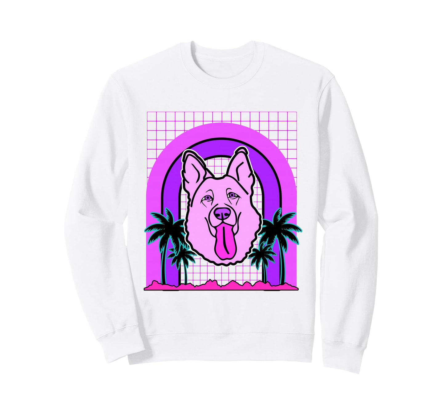 Aesthetic Vaporwave Outfits Tongue Sweatshirt - Unique Graphic Men Women - T-Shirt, Sweatshirt, Hoodie