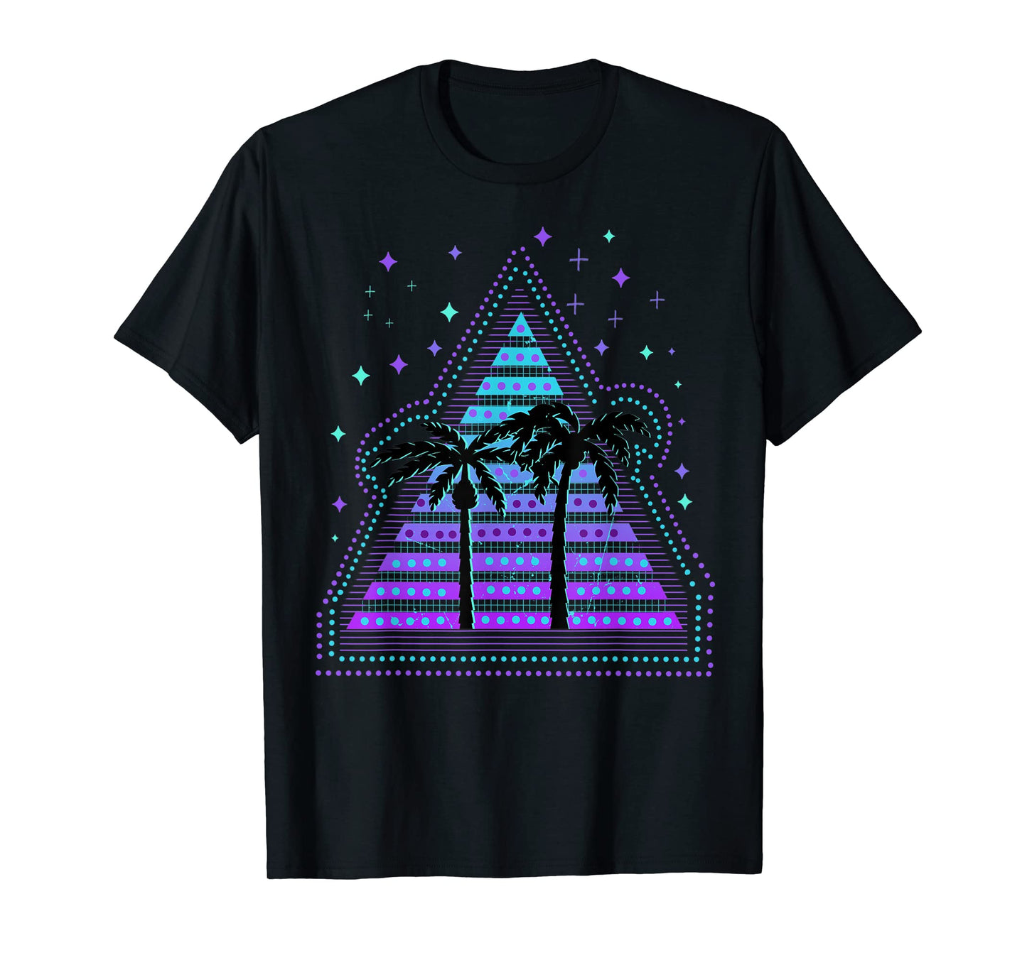 Vaporwave Palmtree Aesthetic Tropical T-Shirt - Trendy Graphic Unisex - T-Shirt, Sweatshirt, Hoodie