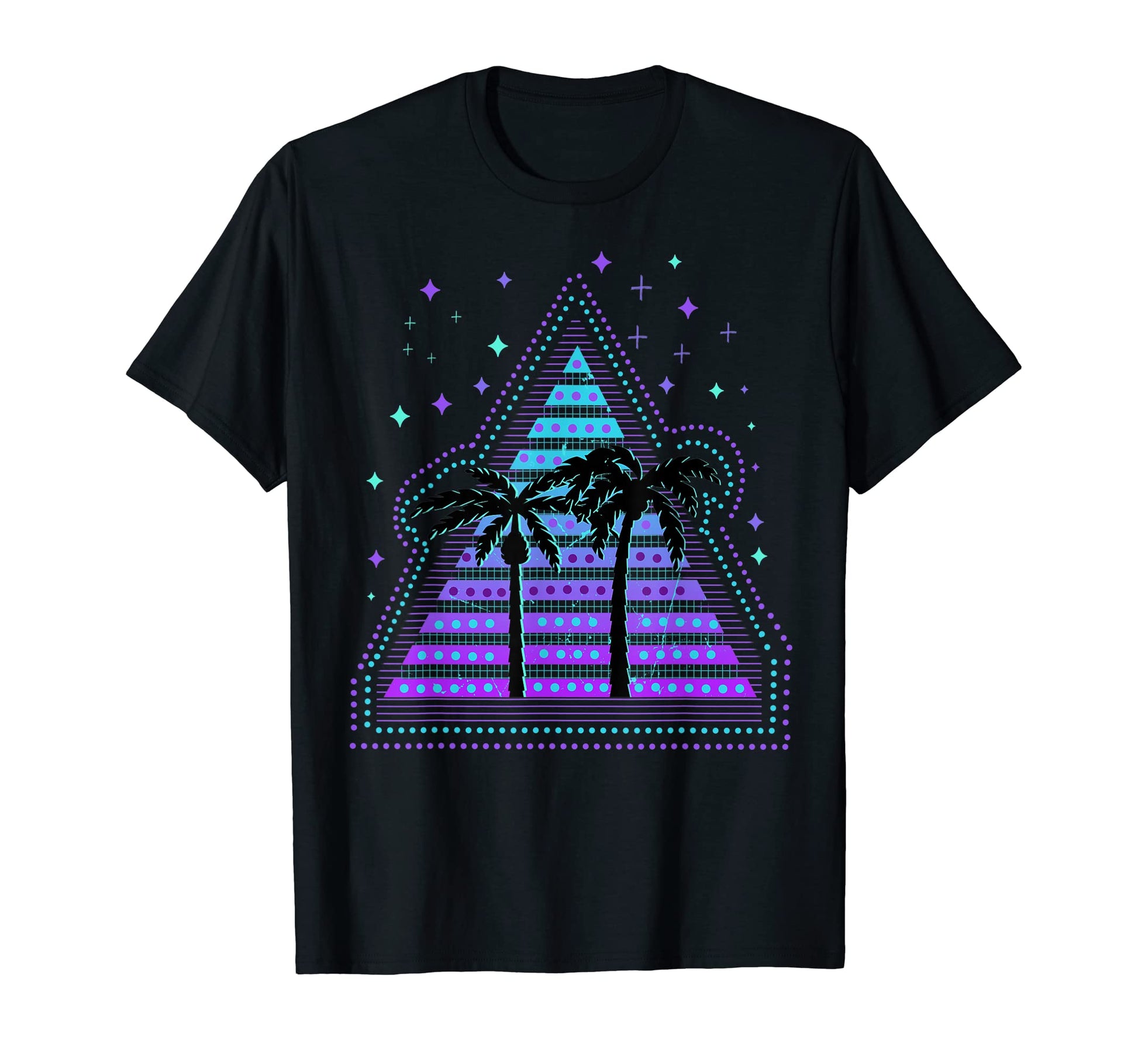 Vaporwave Palmtree Aesthetic Tropical T-Shirt - Trendy Graphic Unisex - T-Shirt, Sweatshirt, Hoodie