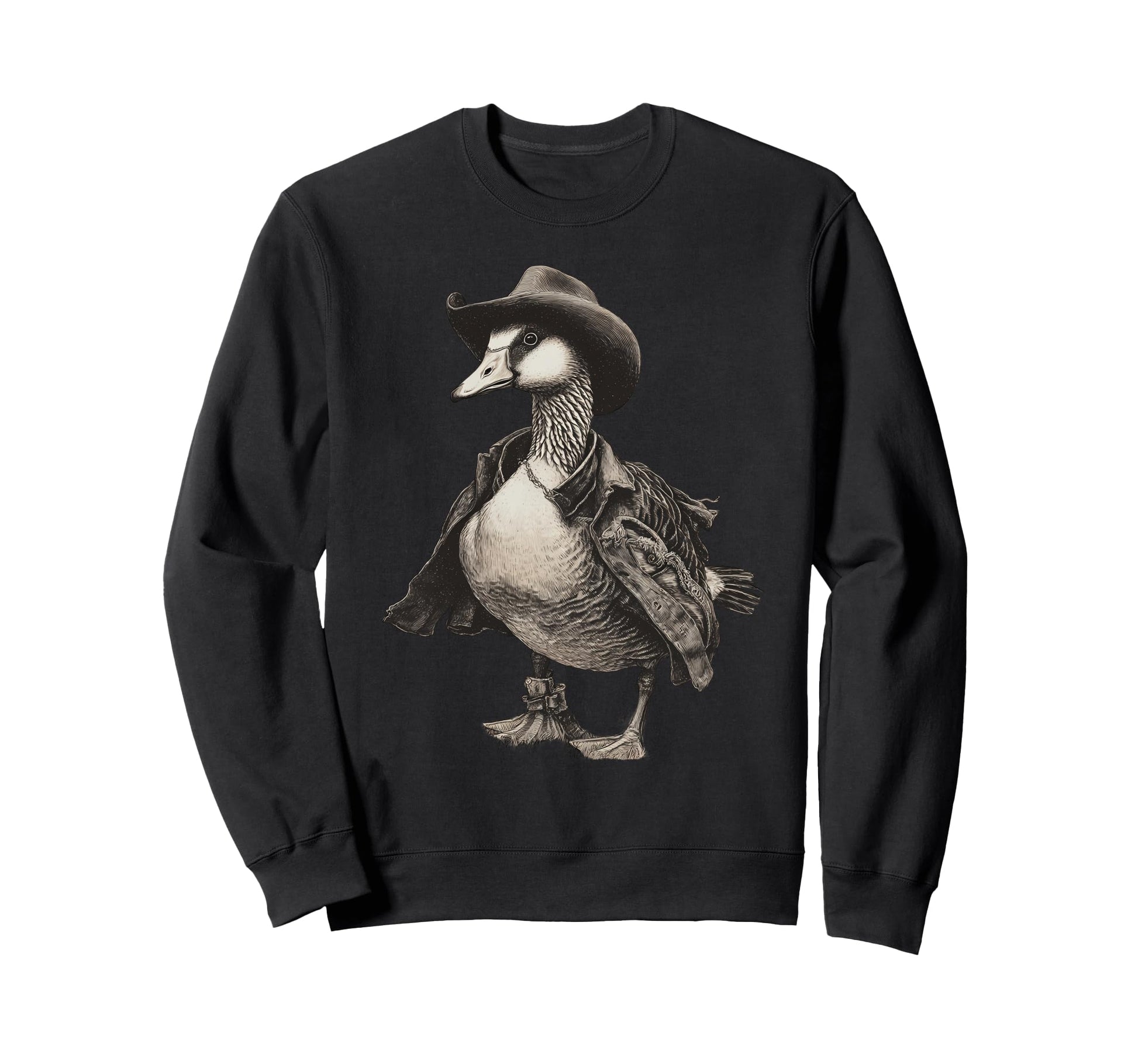 Goose Cowboy Rodeo Cowgirl Western Sweatshirt - Custom Art Print Unisex - T-Shirt, Sweatshirt, Hoodie