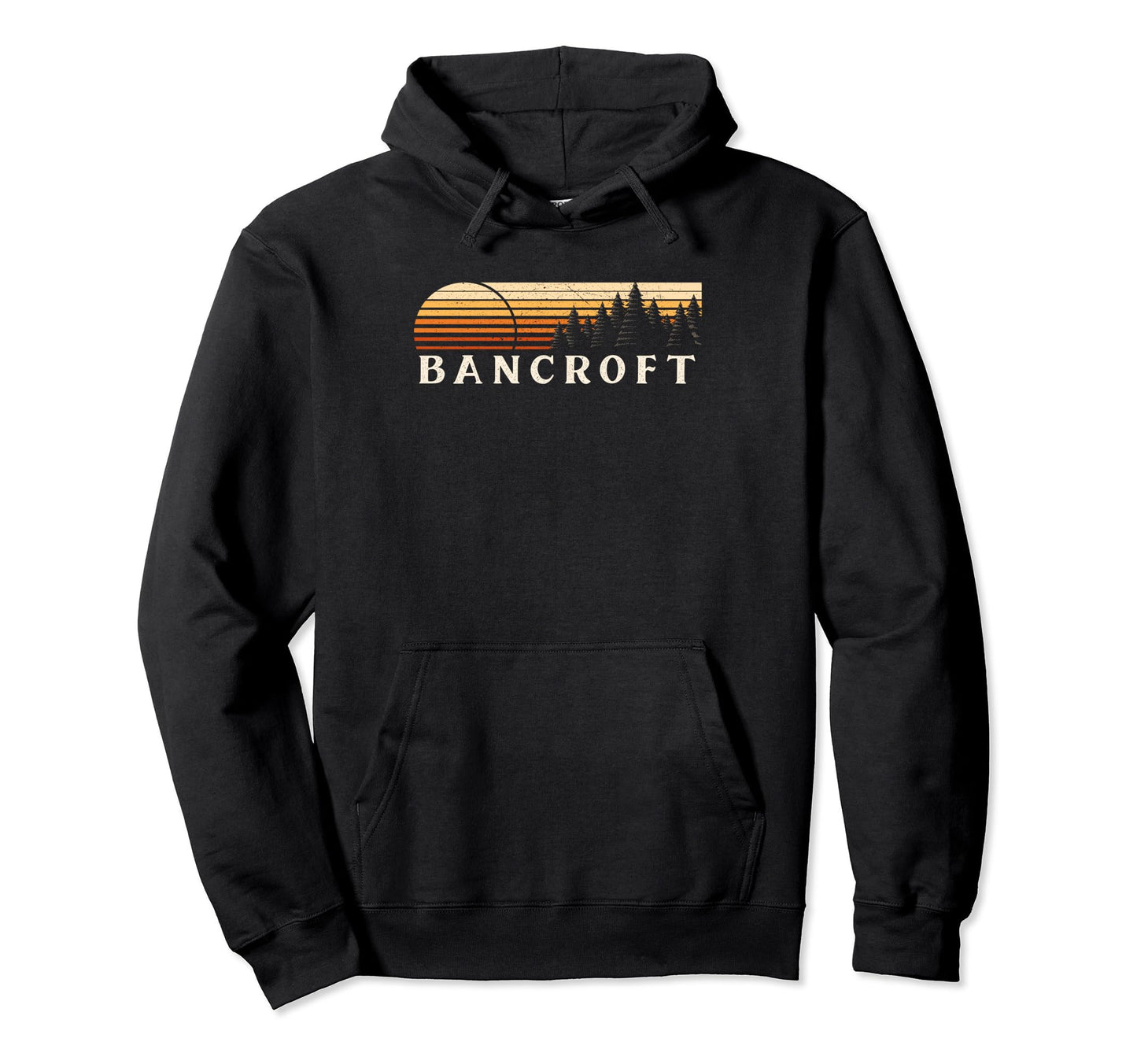 Bancroft Wv Evergreen Sunset Eighties Hoodie - Graphic Print Men Women - T-Shirt, Sweatshirt, Hoodie