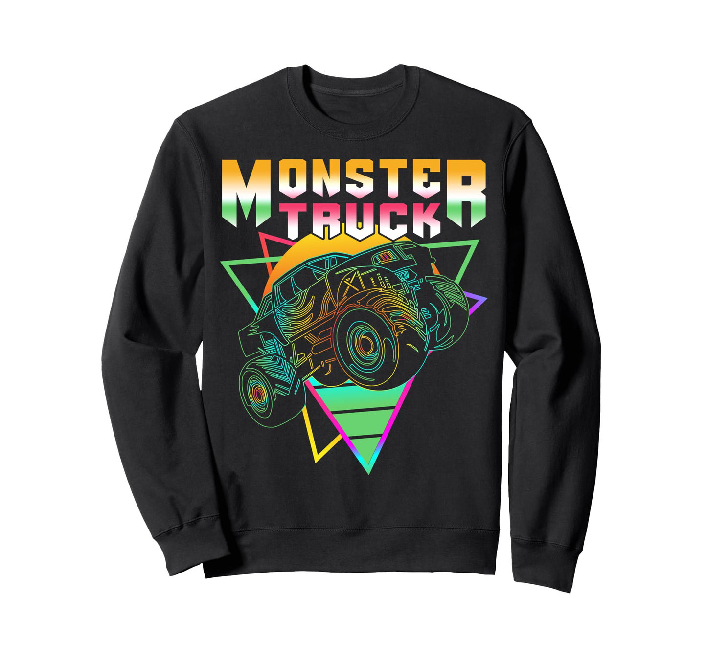 Vaporwave Aesthetic Monster Truck Sweatshirt - Aesthetic Graphic Unisex - T-Shirt, Sweatshirt, Hoodie