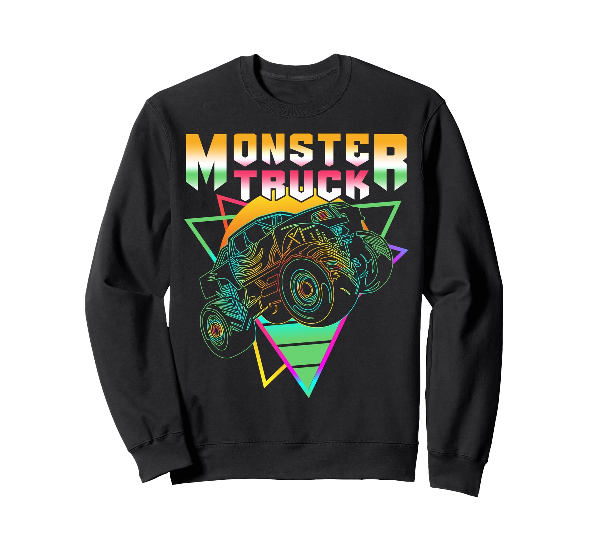 Vaporwave Aesthetic Monster Truck Sweatshirt - Aesthetic Graphic Unisex - T-Shirt, Sweatshirt, Hoodie