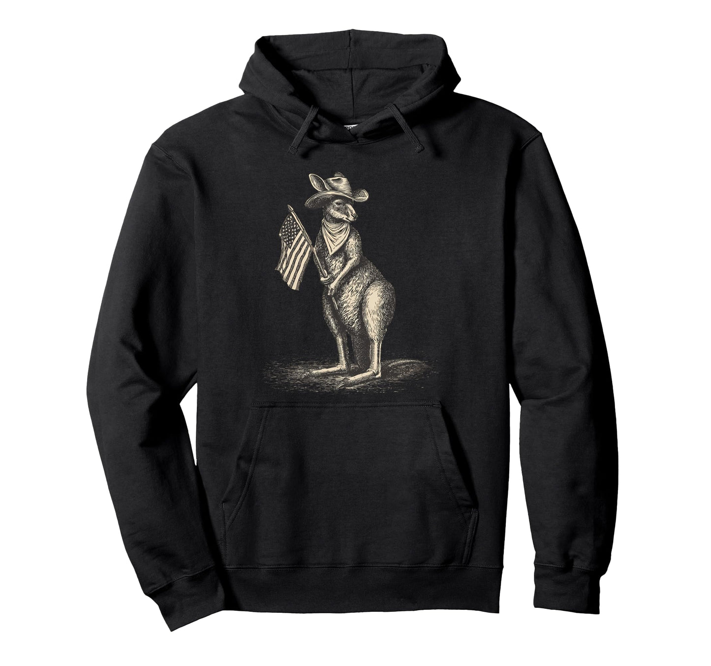 Kangaroo Cowboy Rodeo Australia Hoodie - Casual Everyday Wear Men Women - T-Shirt, Sweatshirt, Hoodie