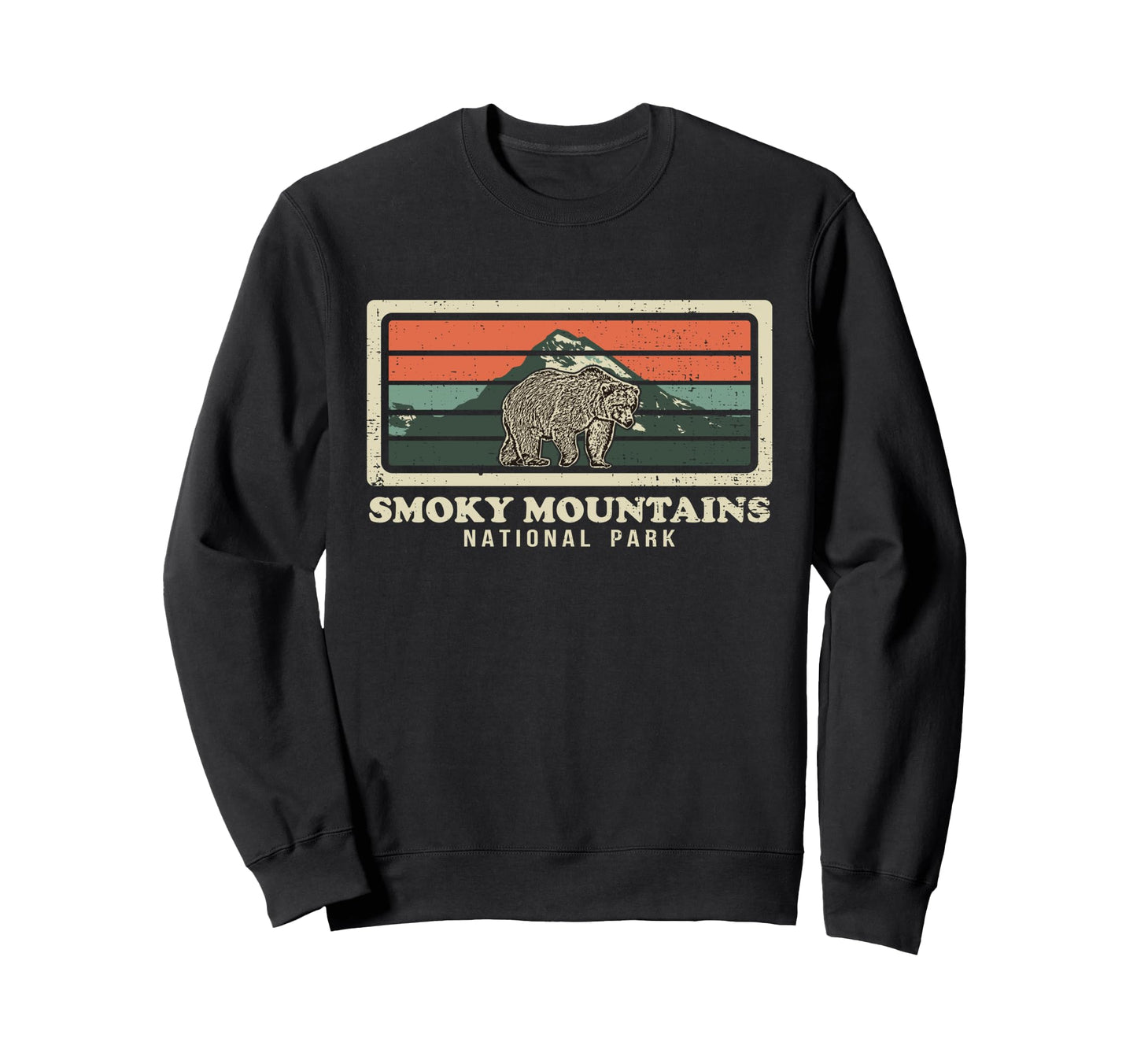 Smoky Mountains National Park Bear Sweatshirt - Unique Graphic Unisex - T-Shirt, Sweatshirt, Hoodie