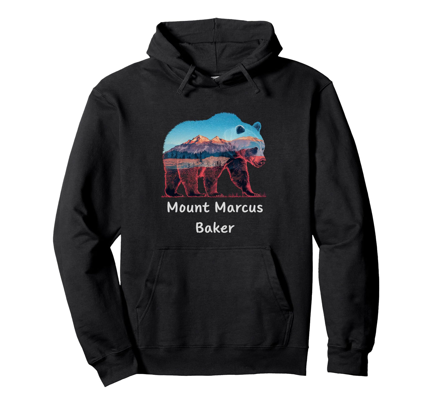 Hiking Camping Mount Marcus Baker Hoodie - Streetwear Style for Adults - T-Shirt, Sweatshirt, Hoodie