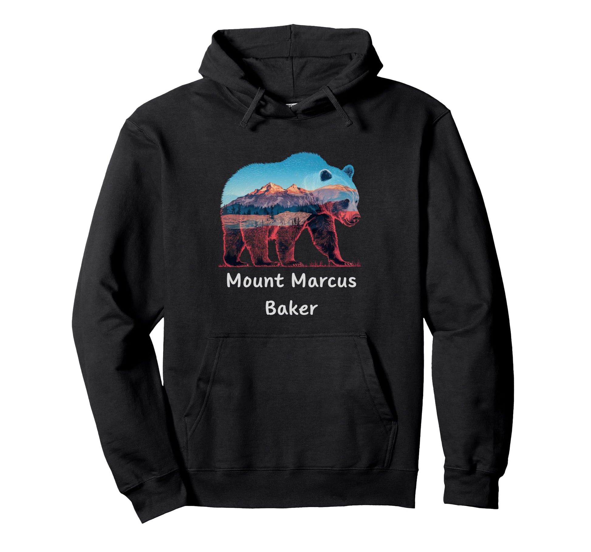 Hiking Camping Mount Marcus Baker Hoodie - Streetwear Style for Adults - T-Shirt, Sweatshirt, Hoodie