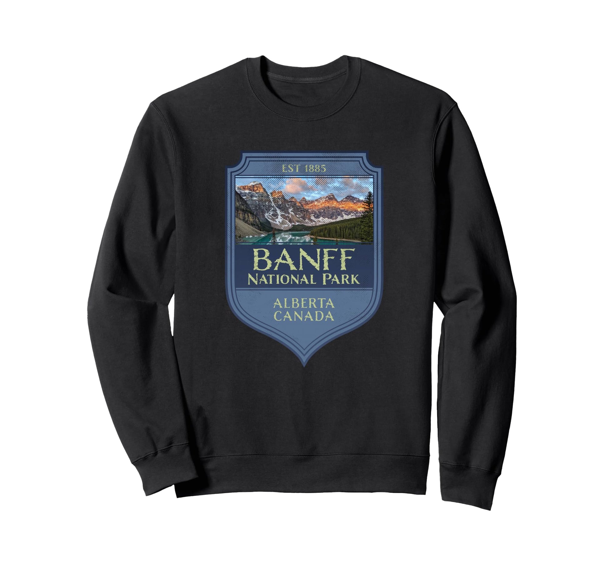 Banff National Park Picture Souvenir Sweatshirt - Aesthetic Graphic Unisex - T-Shirt, Sweatshirt, Hoodie